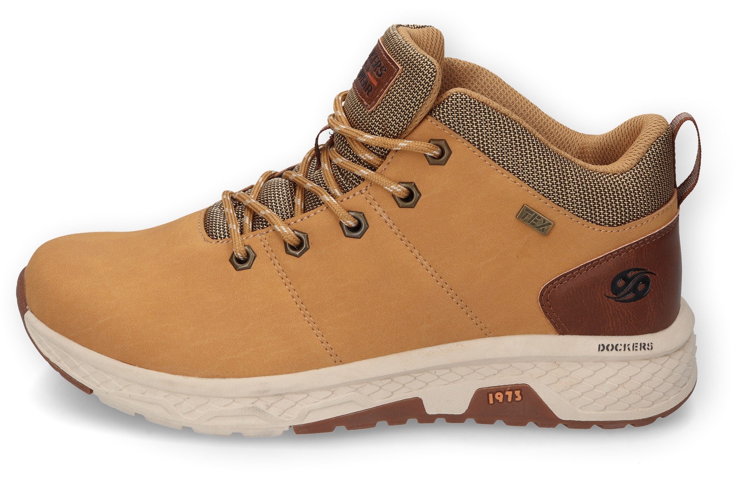 Dockers by Gerli Veterschoenen , mid cut sneaker, vrijetijdsschoen, veterschoen zacht gewatteerd
