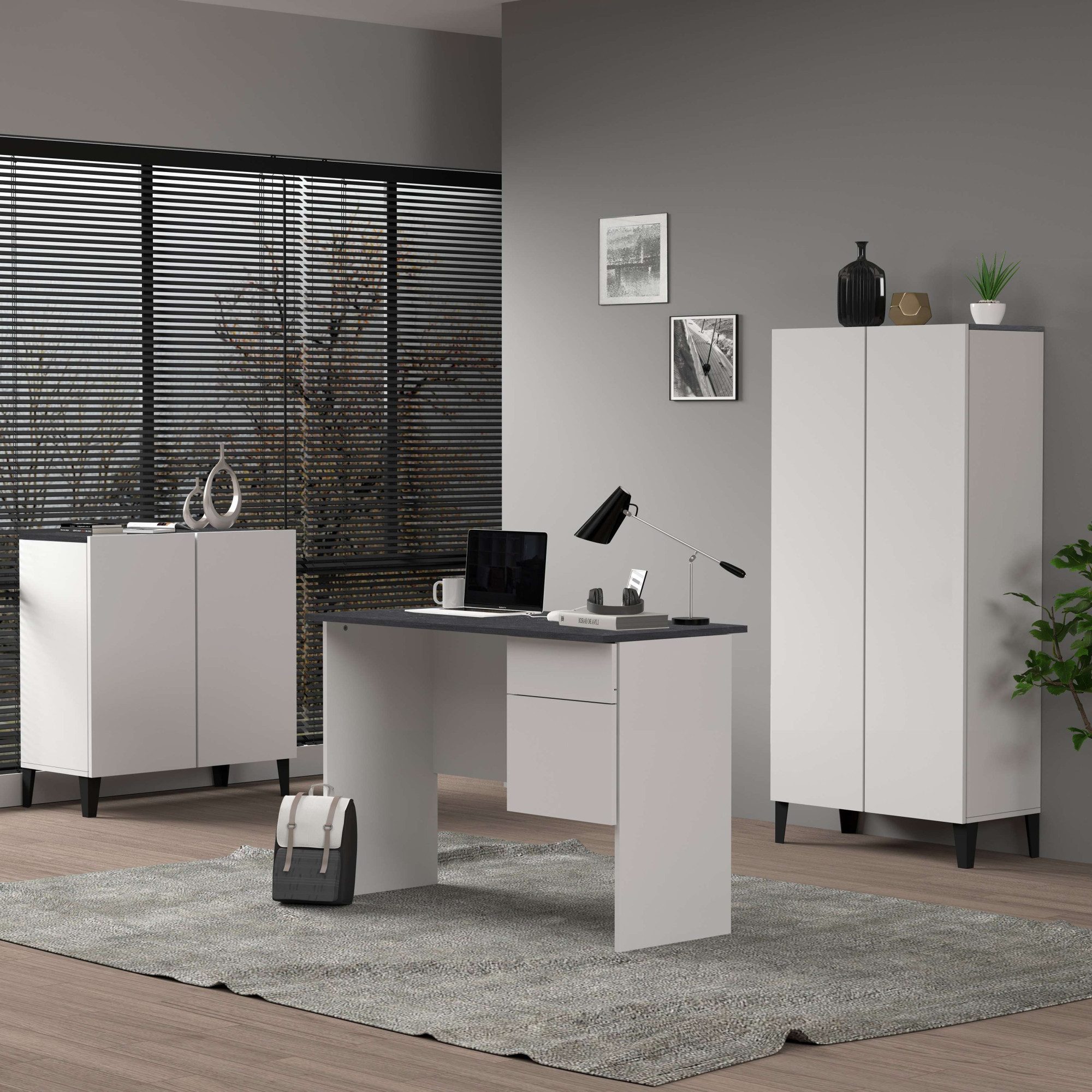 INOSIGN Archiefkast Sunrise Archiefkast, Multifunctionele kast, Bureaukast met 2 deuren & 2 vakken, breedte 79,2 cm, gemaakt in italië