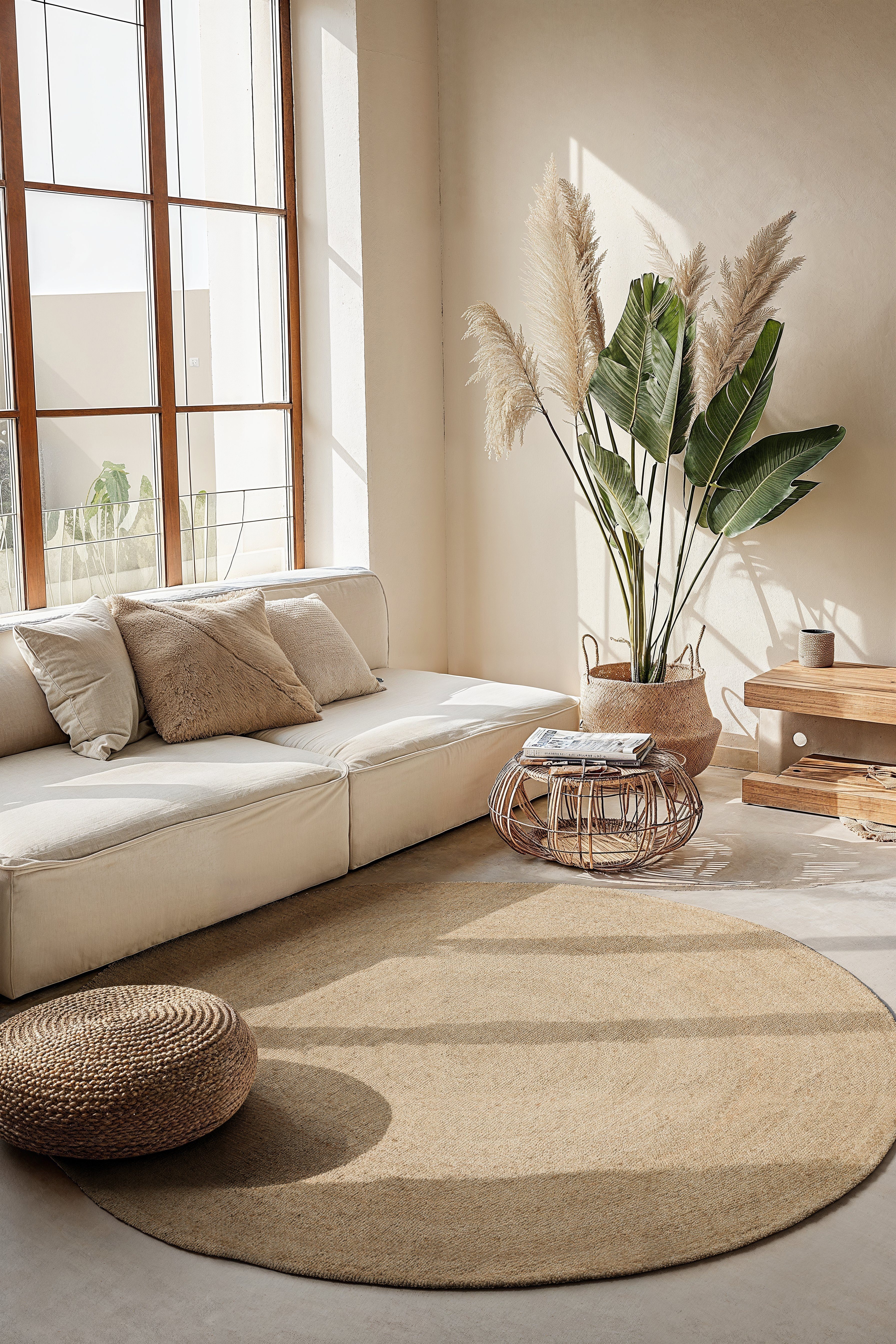HANSE Home Vloerkleed Rangpur jute tapijt Handgeweven, 100% jute, natuurlijk, woonkamer, hal, boho, scandi