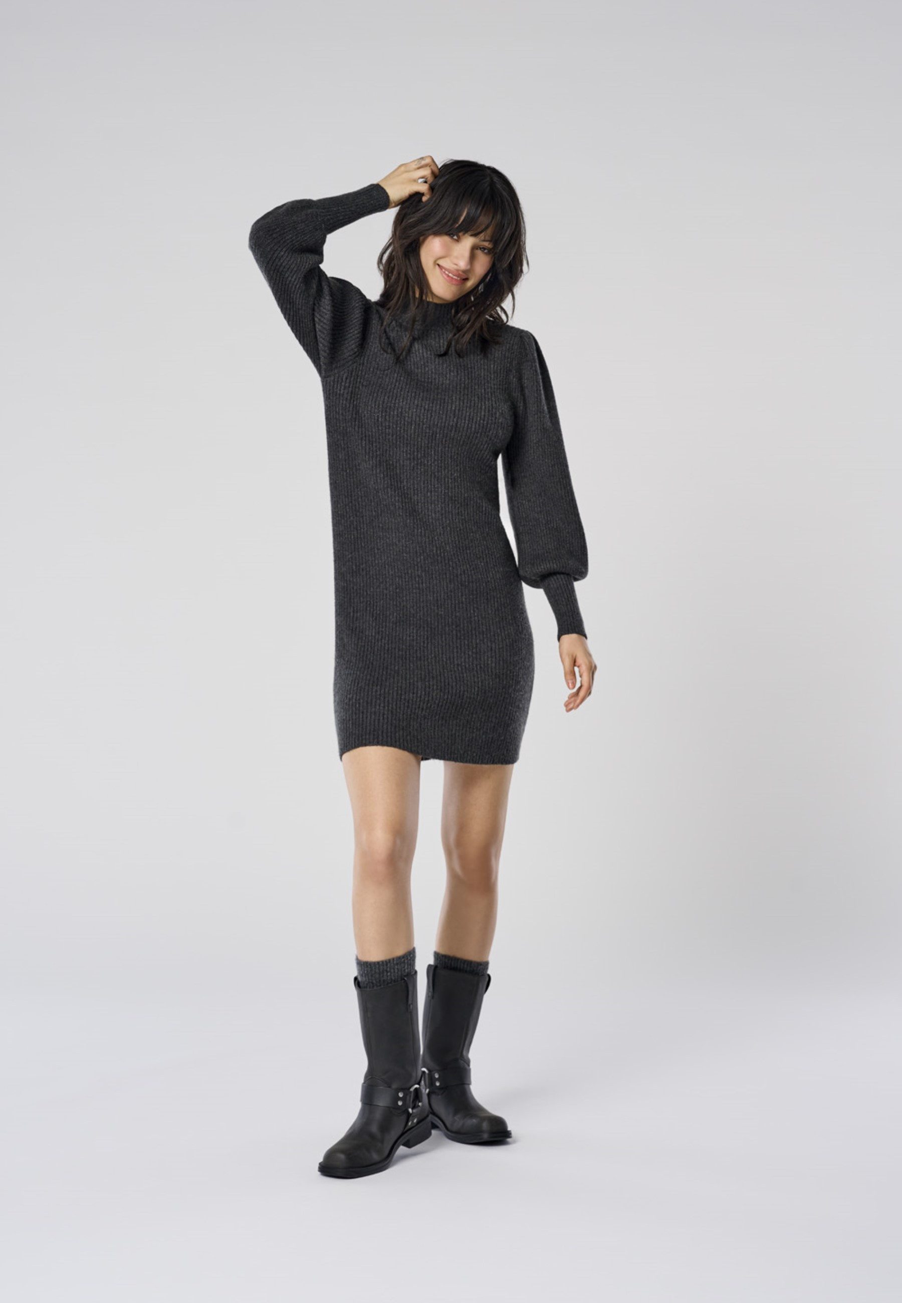 Only Gebreide jurk ONLKATIA L/S DRESS KNT NOOS