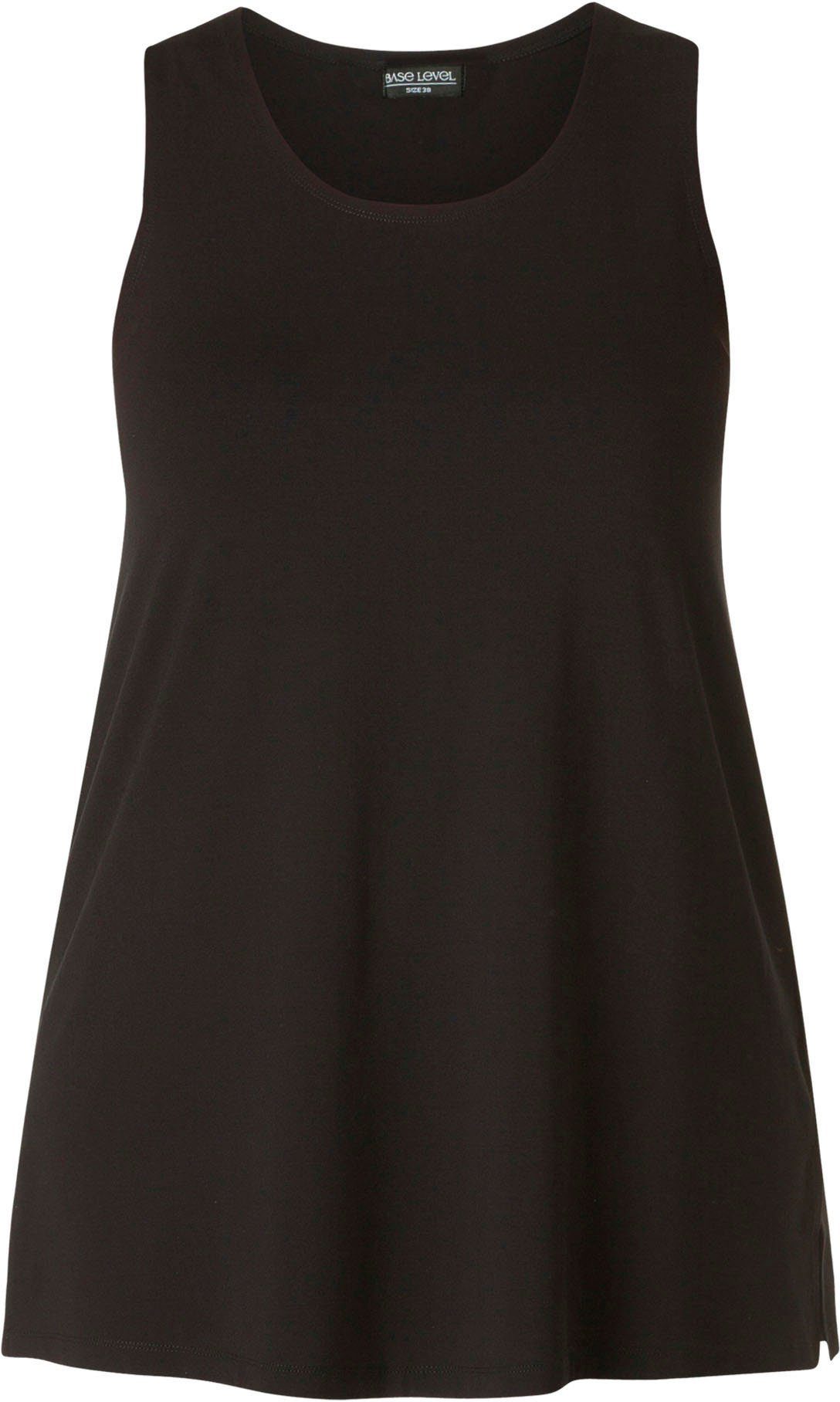 Base Level Curvy Lang shirt Abbigale Iets uitlopende A-lijn