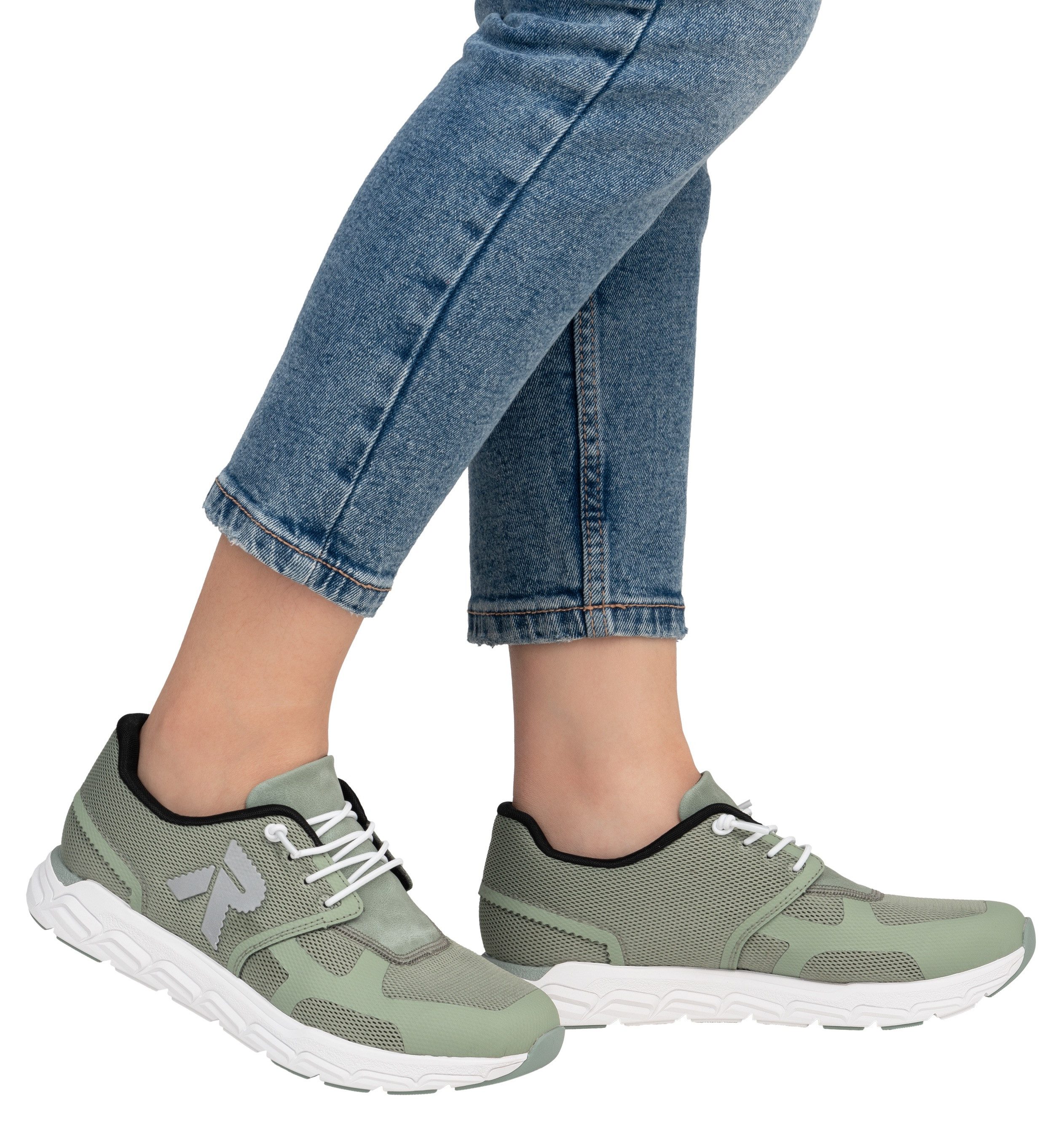 RIEKER Sport Slip-on sneakers Preston , vrijetijdsschoen, lage schoen, instapschoen met elastiek