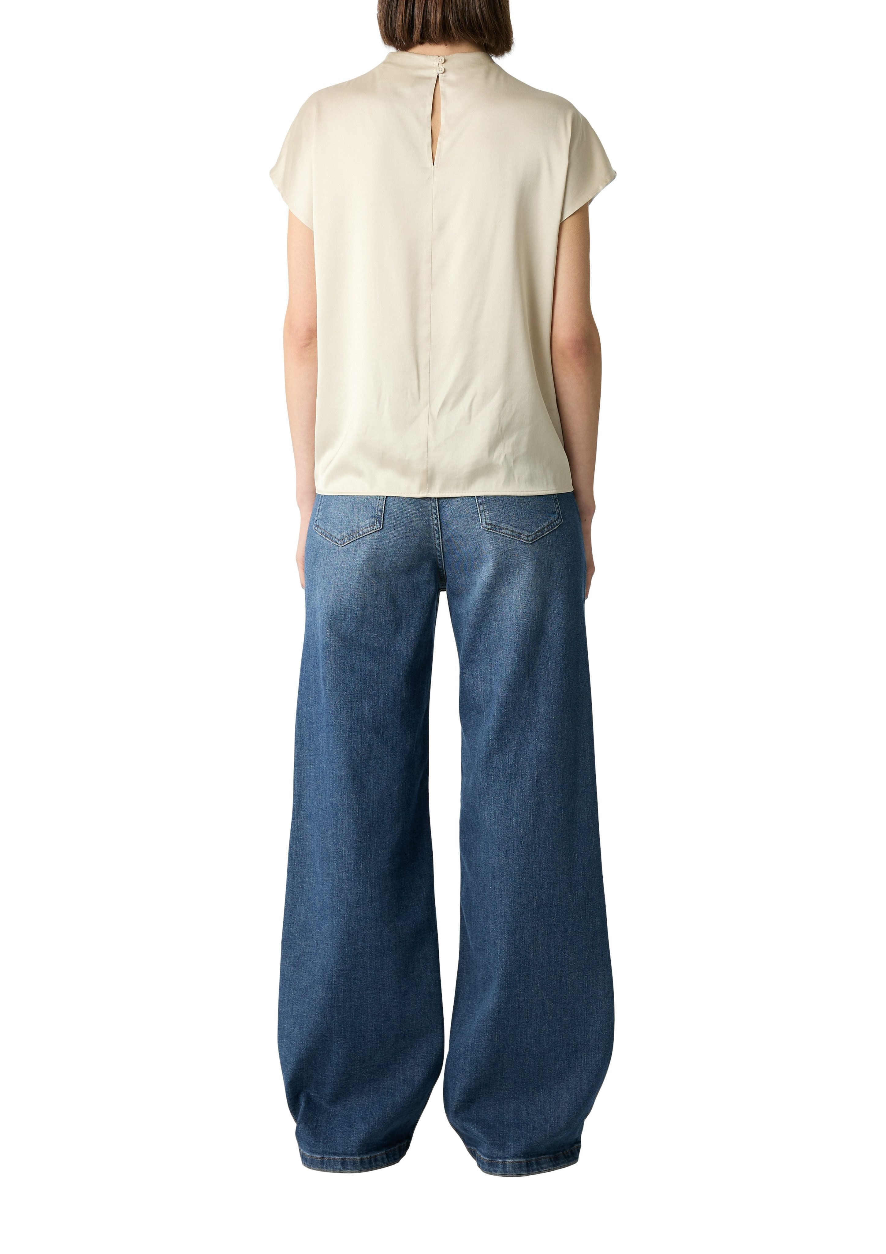 Comma Shirtblouse met plooidetail