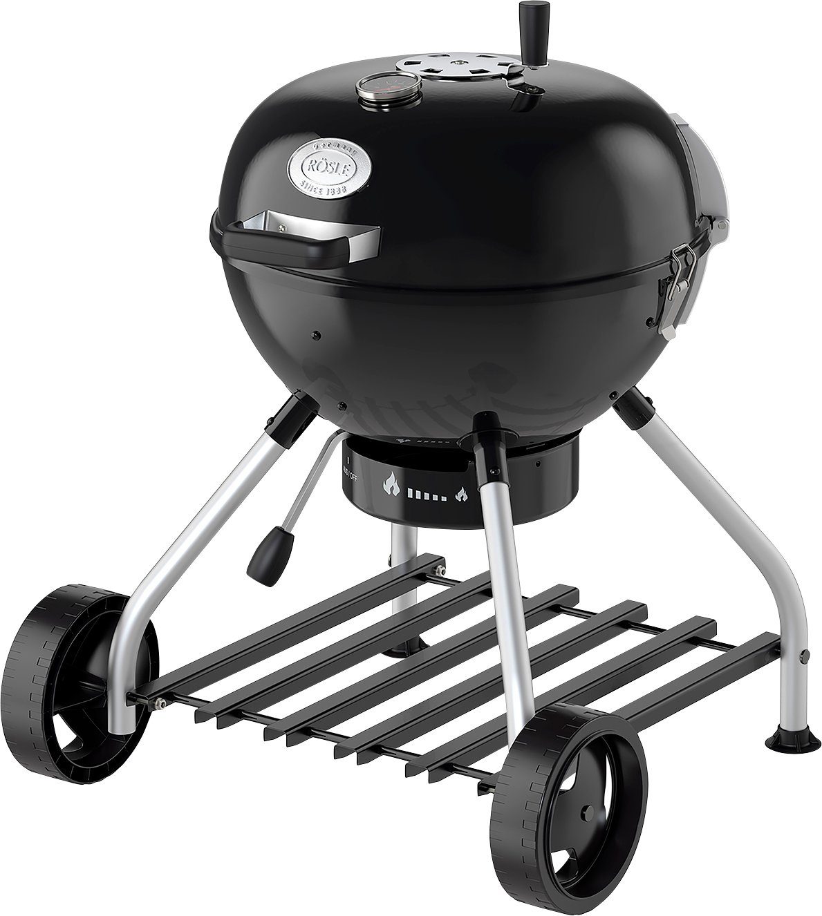 ROESLE Smoker Kogelgrill No.1/F50-S, 25009 met twee smoker-ringen of als mini-kogelgrill, 2x ø 50 cm