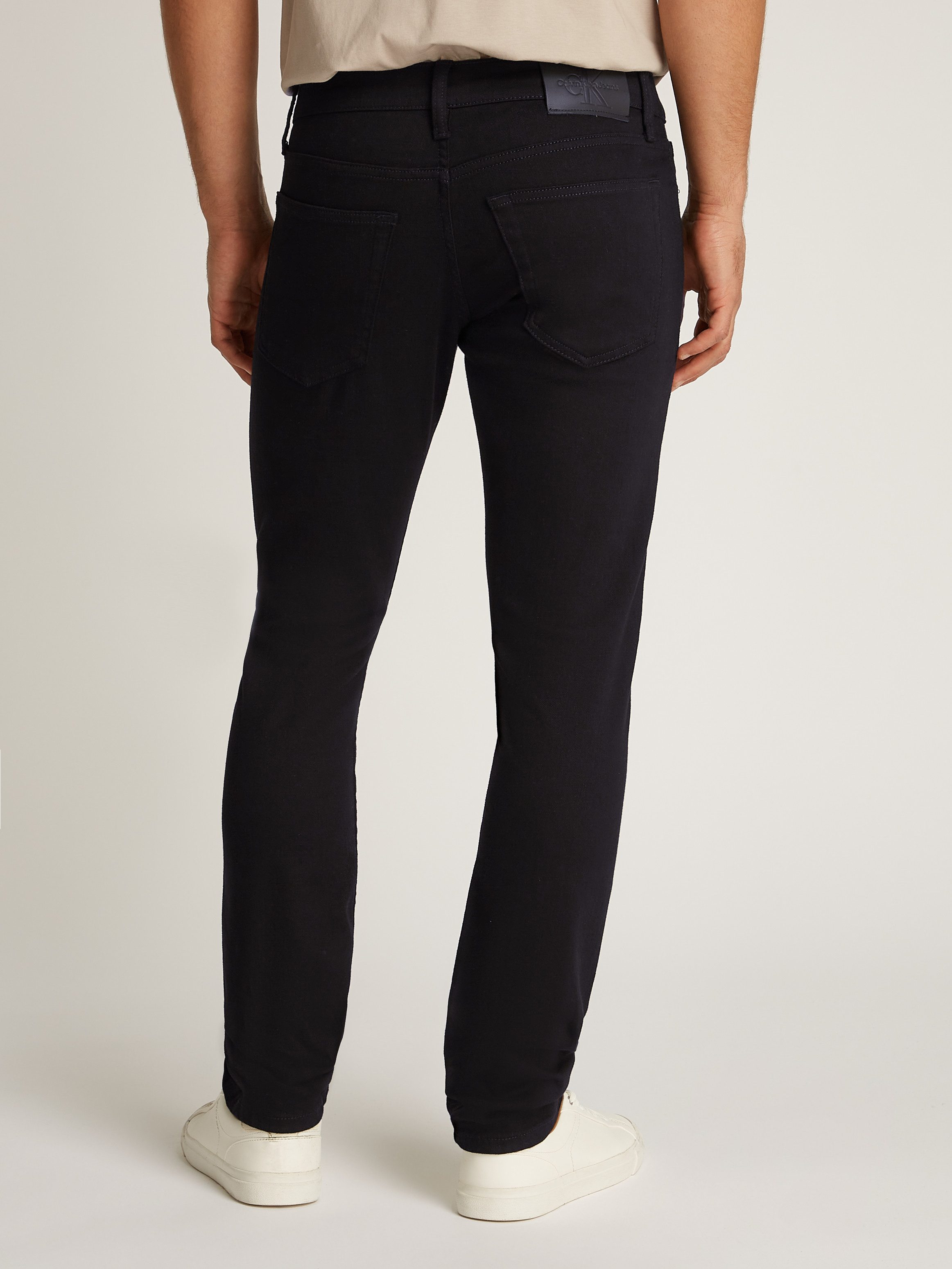 Calvin Klein Slim fit jeans SLIM Muntzakje logo borduursel