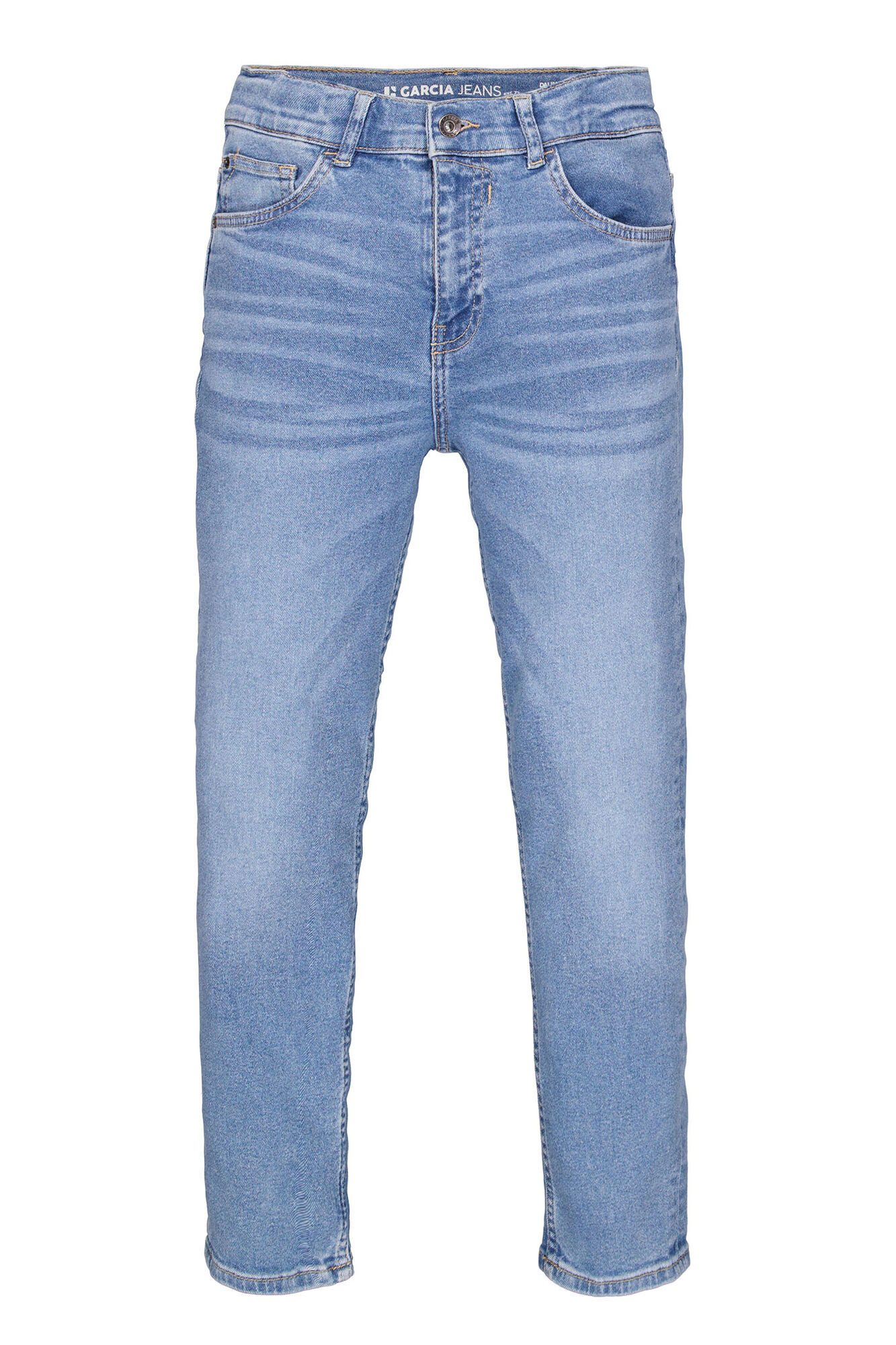 Garcia Dad-jeans Dalino voor jongens, met verwoeste effecten