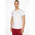 tommy hilfiger t-shirt cuff tipping tee wit