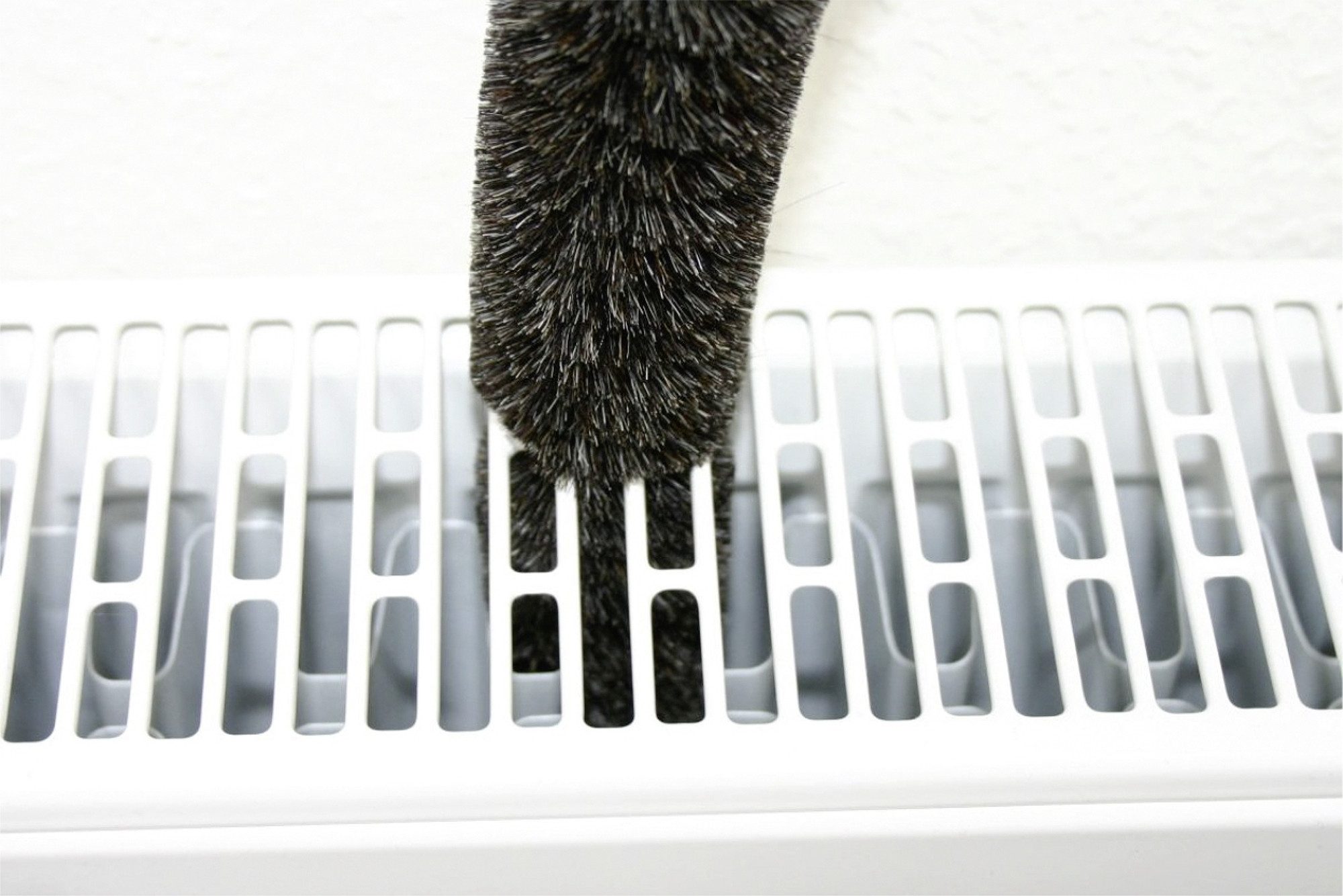 Maximex Schoonmaakborstel Radiatorborstel van geitenhaar 50 cm extra lang, zachte reiniging van de kleinste tussenruimtes aan de radiator