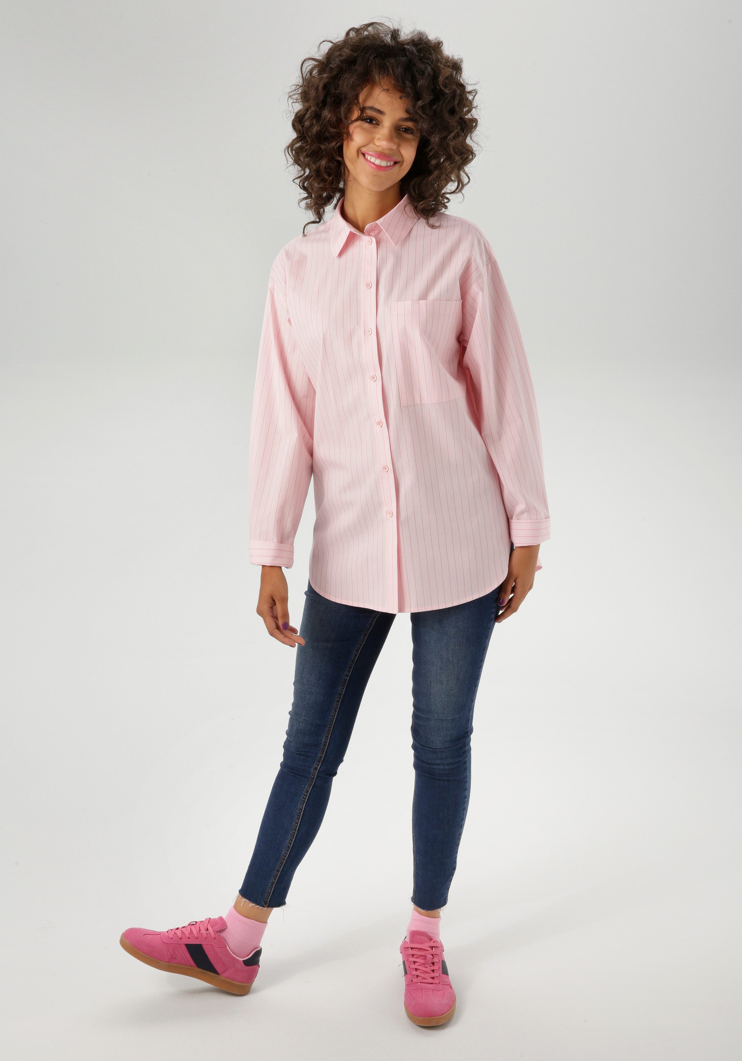 Aniston CASUAL Overhemdblouse met streepdessin - nieuwe collectie