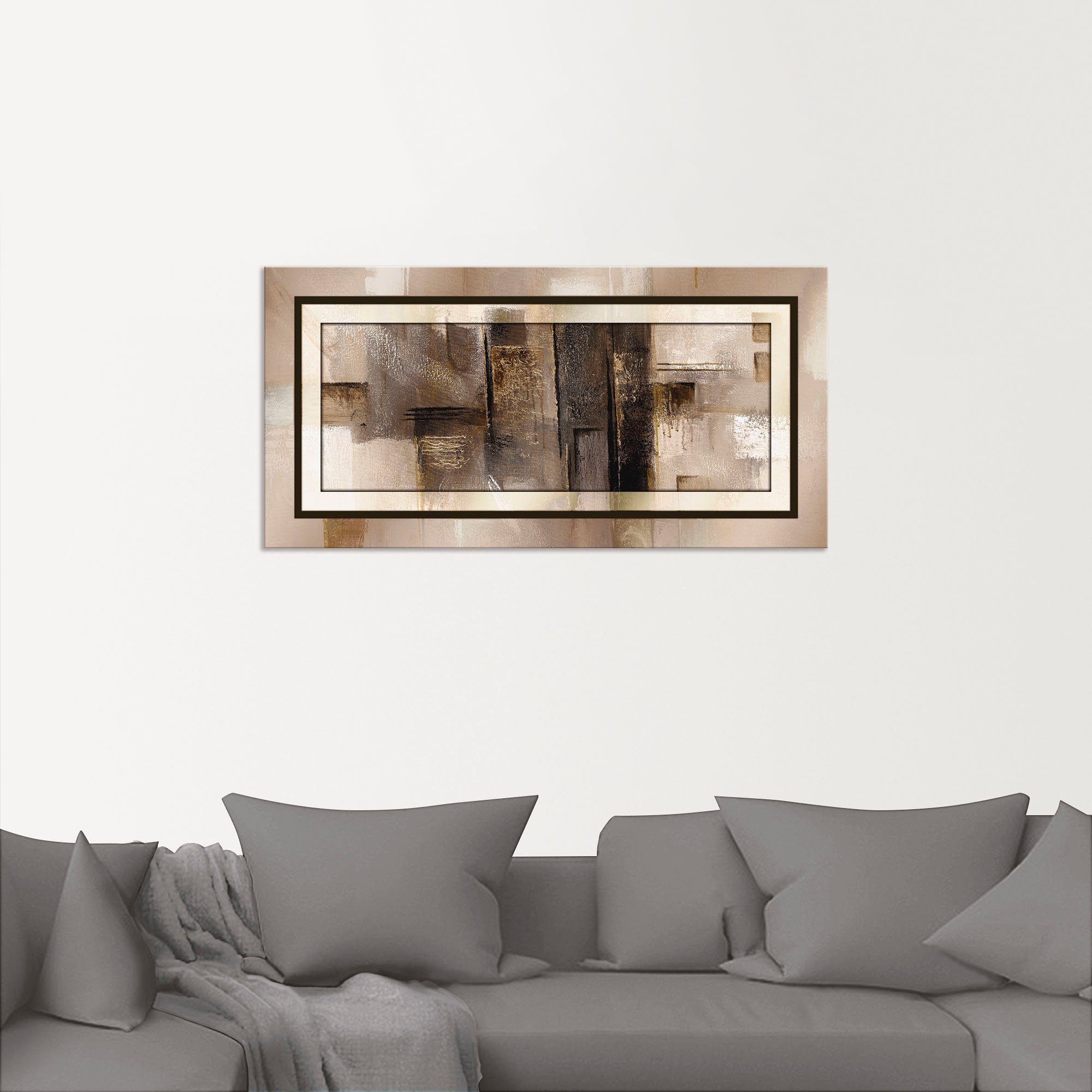 Artland Artprint Vierkanten - abstract 1 als artprint van aluminium, artprint voor buiten, artprint op linnen, poster in verschillende maten. maten
