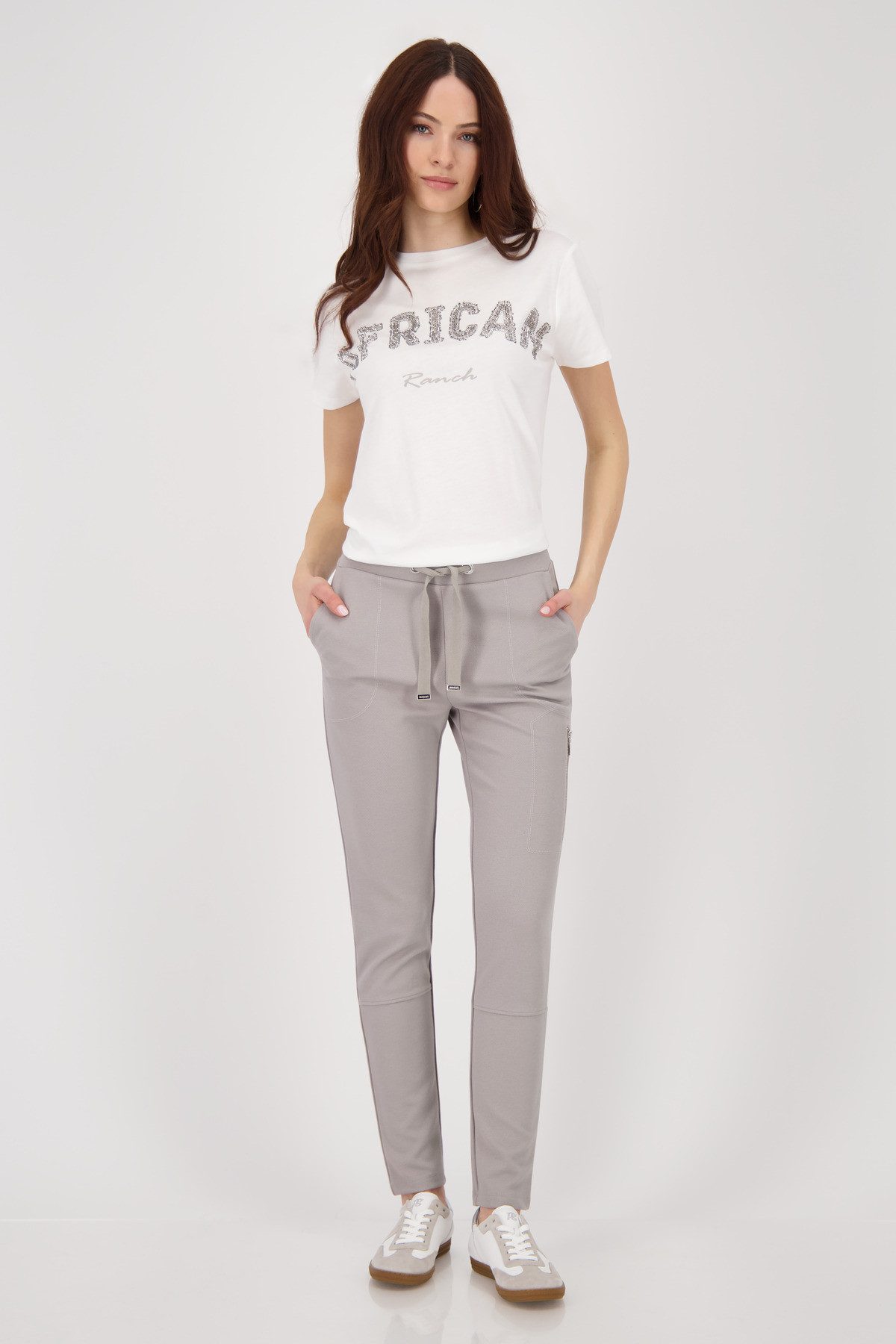 Monari Joggingbroek Broek Basic Rib