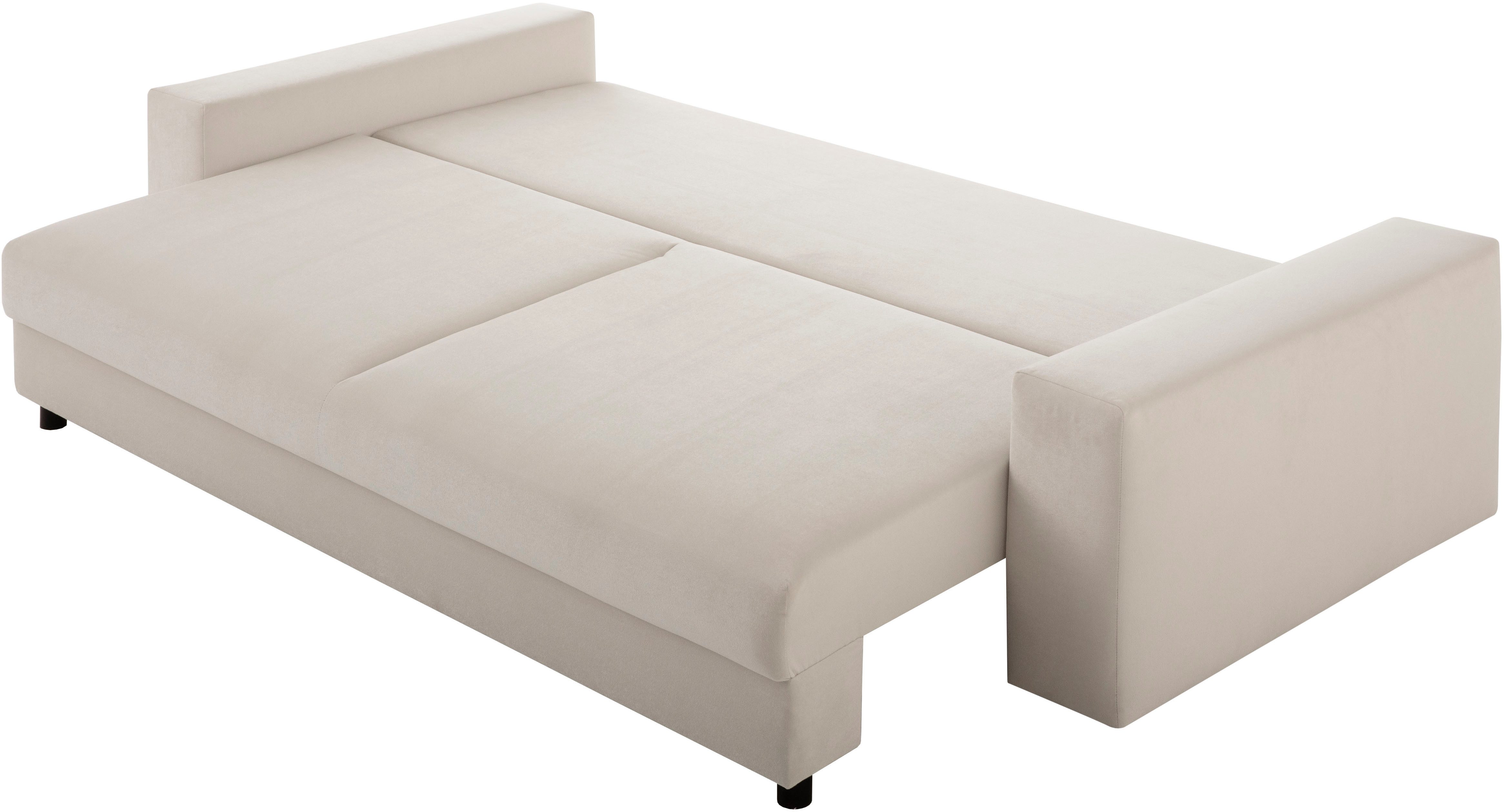 LeGer Home by Lena Gercke Slaapbank Imoga, kussen met slaapfunctie, 3-zits bank, bank met bedlade in moderne kleuren en stoffen, bedfunctie, ligoppervlak: 200x150 cm