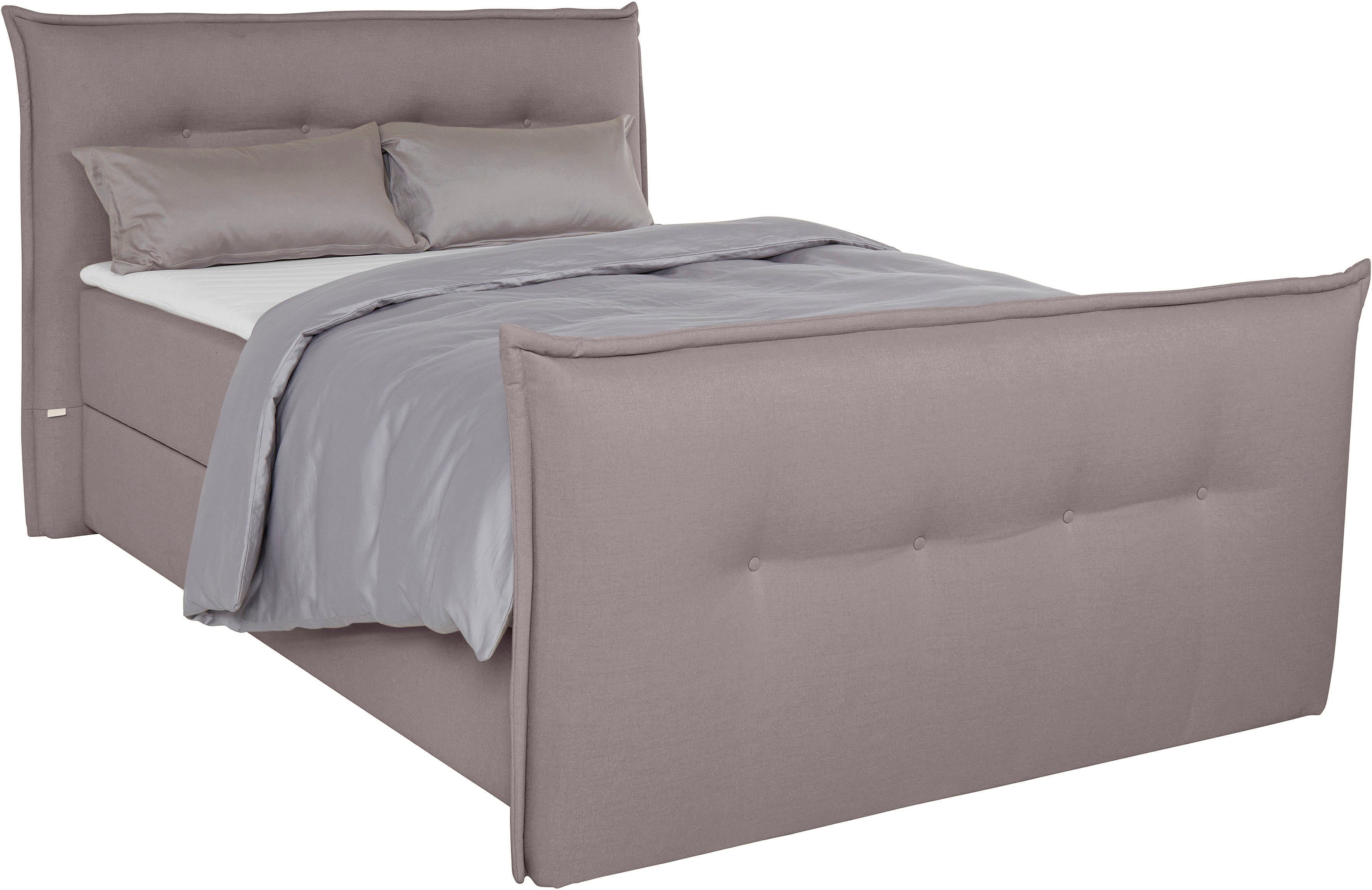andas Boxspring Lichtgewicht inclusief voetbord, bedkist & topmatras, in 4 breedten en 2 hardheden