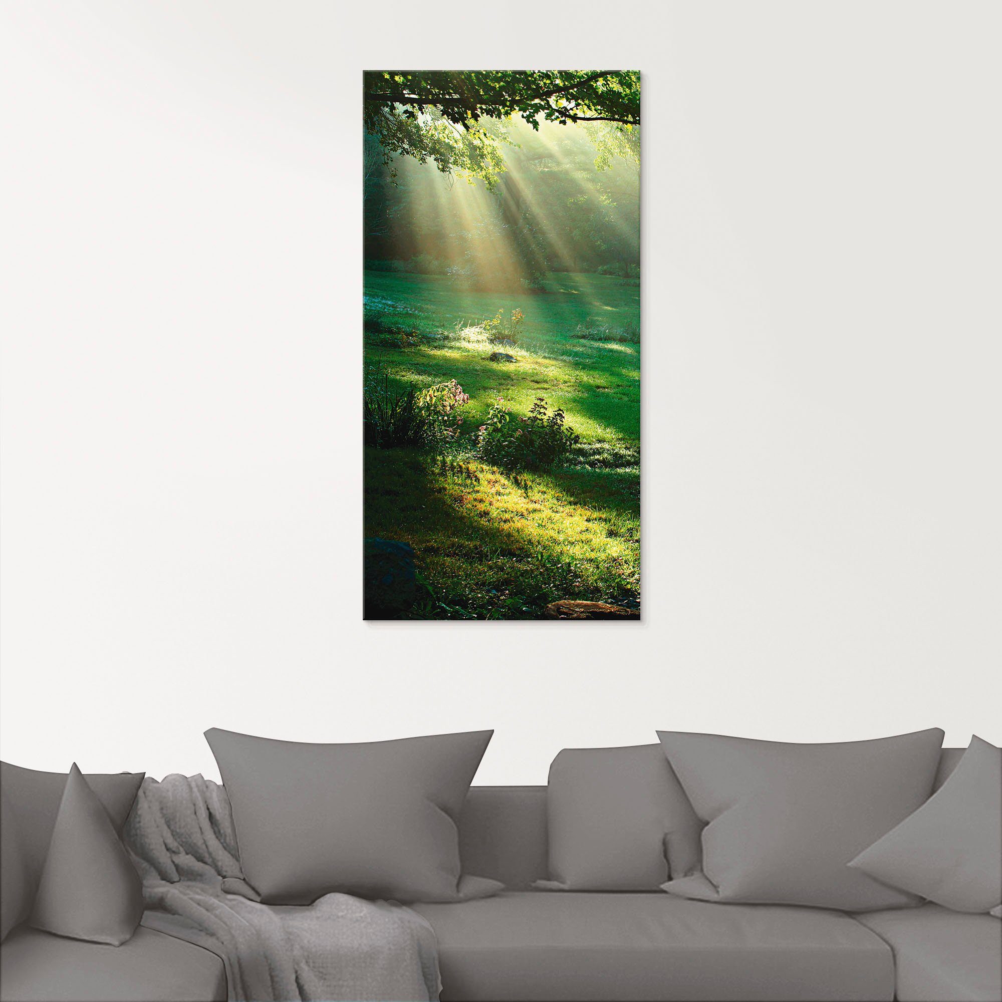 Artland Print op glas Lichtbundel in verschillende maten