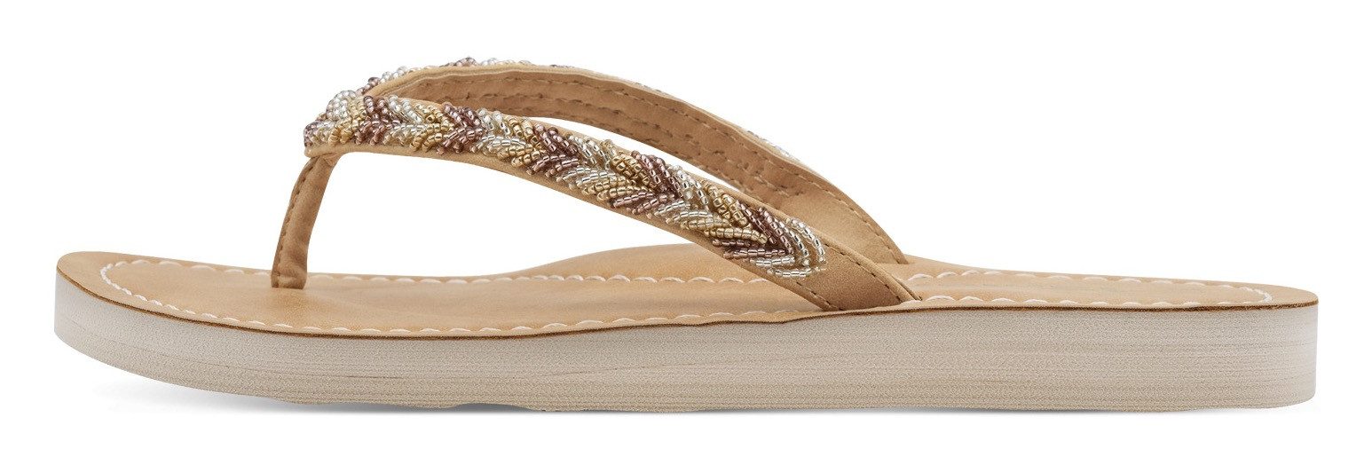 Tamaris Teenslippers , zomerschoen, slippers, strandschoen in vlechtlook