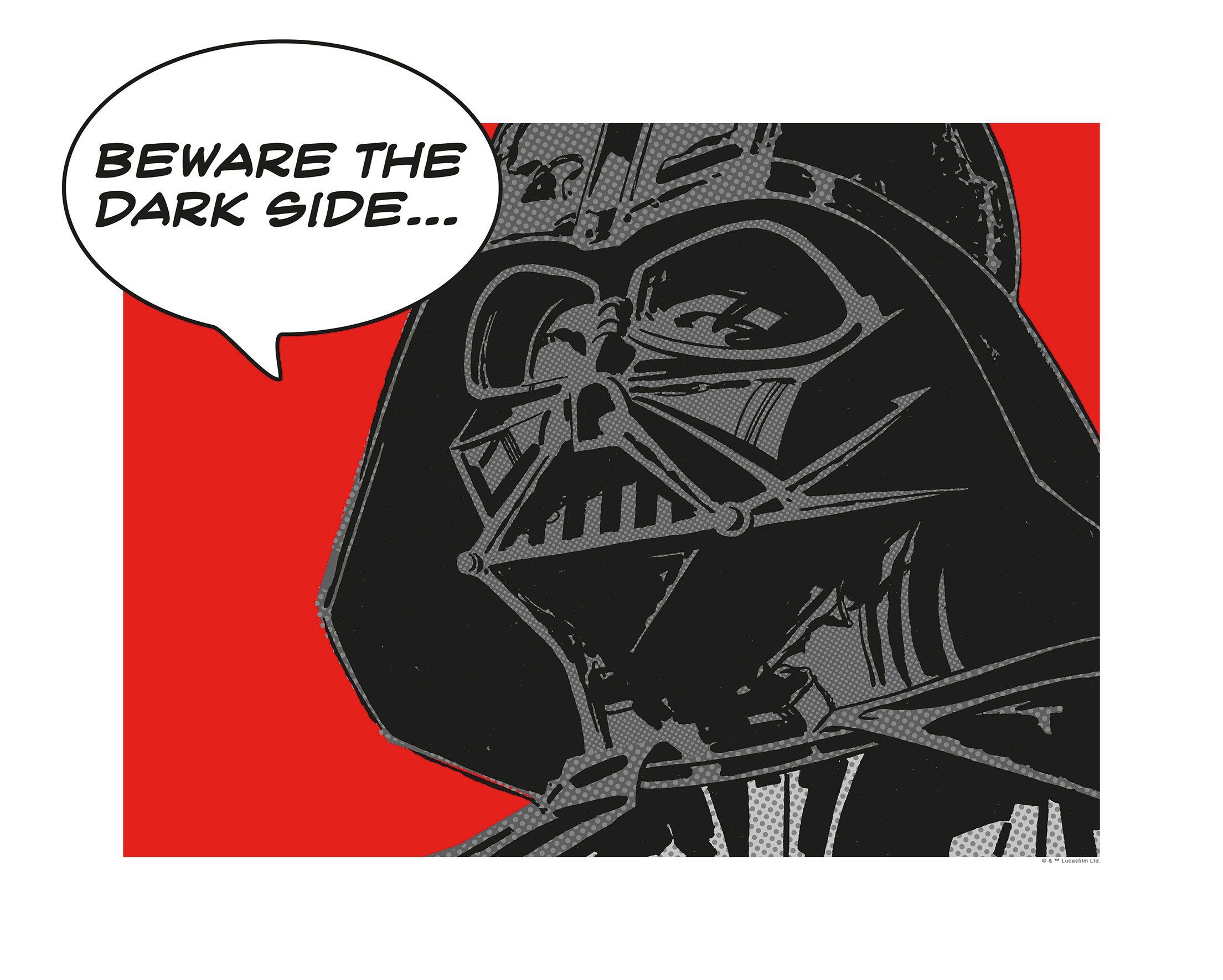 Komar wanddecoratie Star Wars Classic Comic Quote Vader, zonder lijst