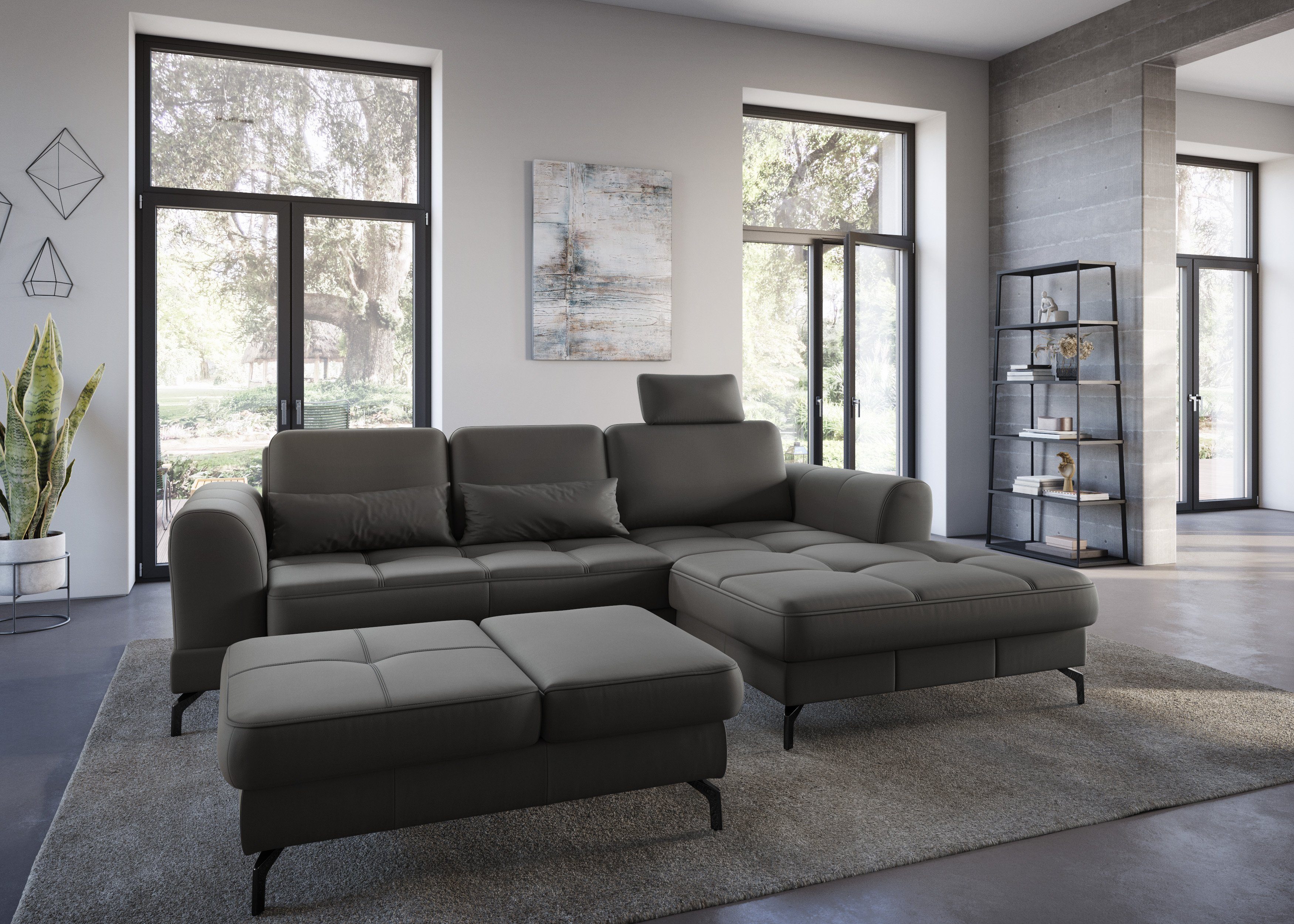 sit&more Hocker Bendigo met inklapfunctie, bodemvrijheid 12 cm, naar keuze in 2 pootkleuren