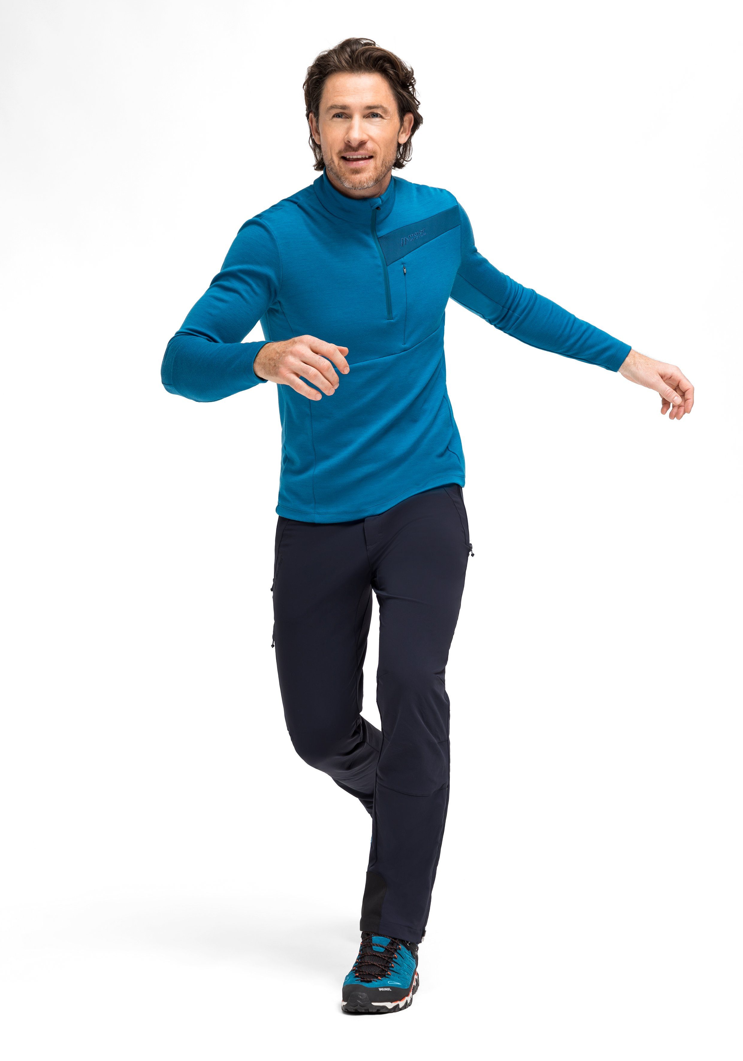 Maier Sports Functionele broek Naturno Heren outdoorbroek, robuuste trekkingbroek, 3 zakken en riem