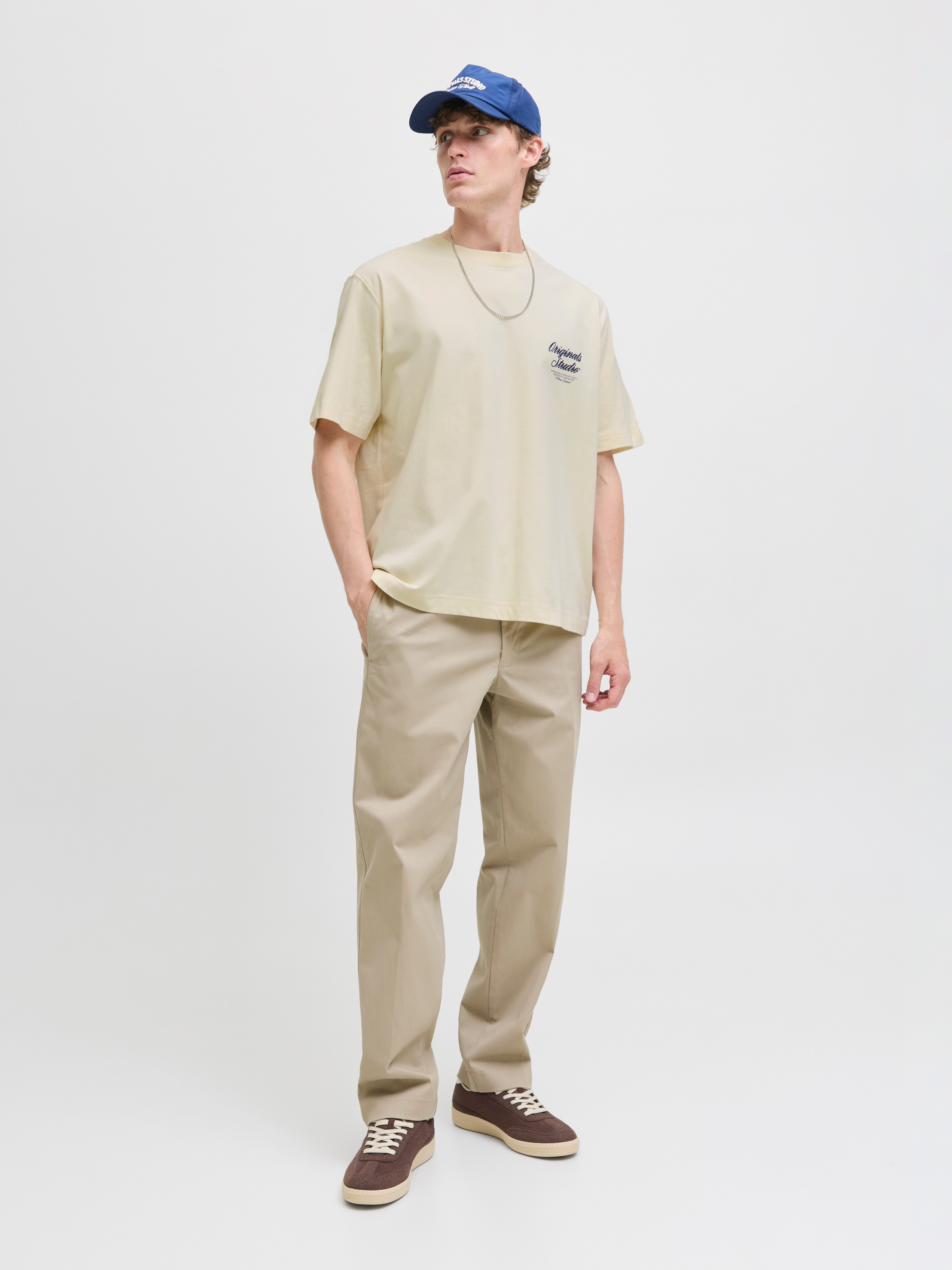 Jack & Jones Shirt met korte mouwen JORNORREBRO TYPO TEE SS CREW NECK NOOS