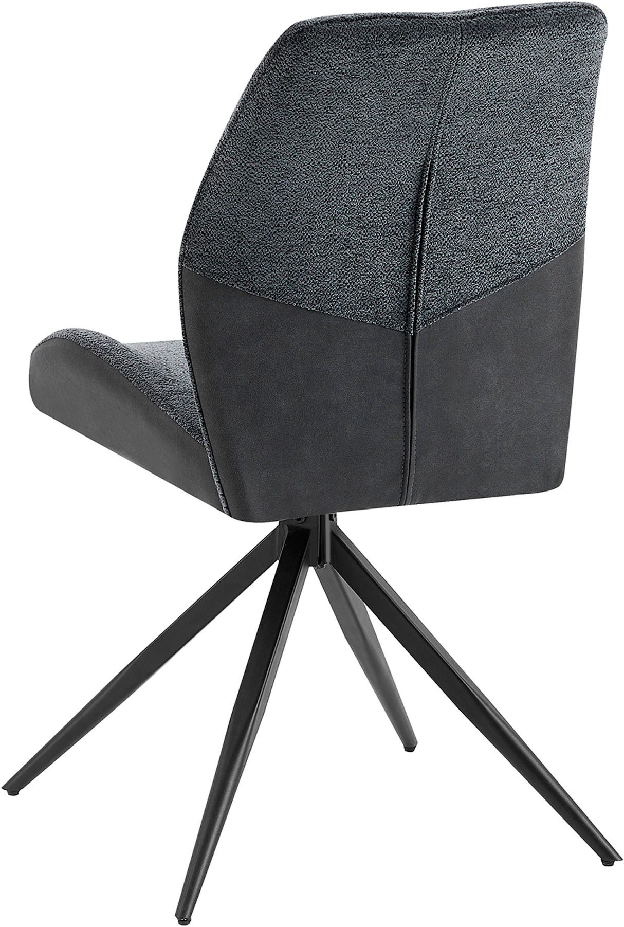 byLIVING Eetkamerstoel Snap 2-delige set met 360 graden draaifunctie, vintage microvezel en boucle stof (set, 2 stuks)