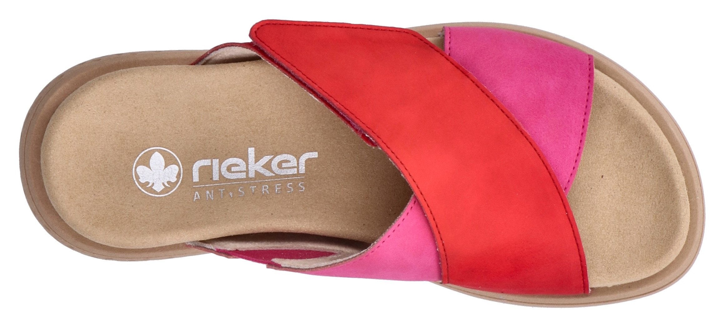 Rieker Slippers Zomerschoen, strandschoen, huisschoen, slippers met comfortabel voetbed