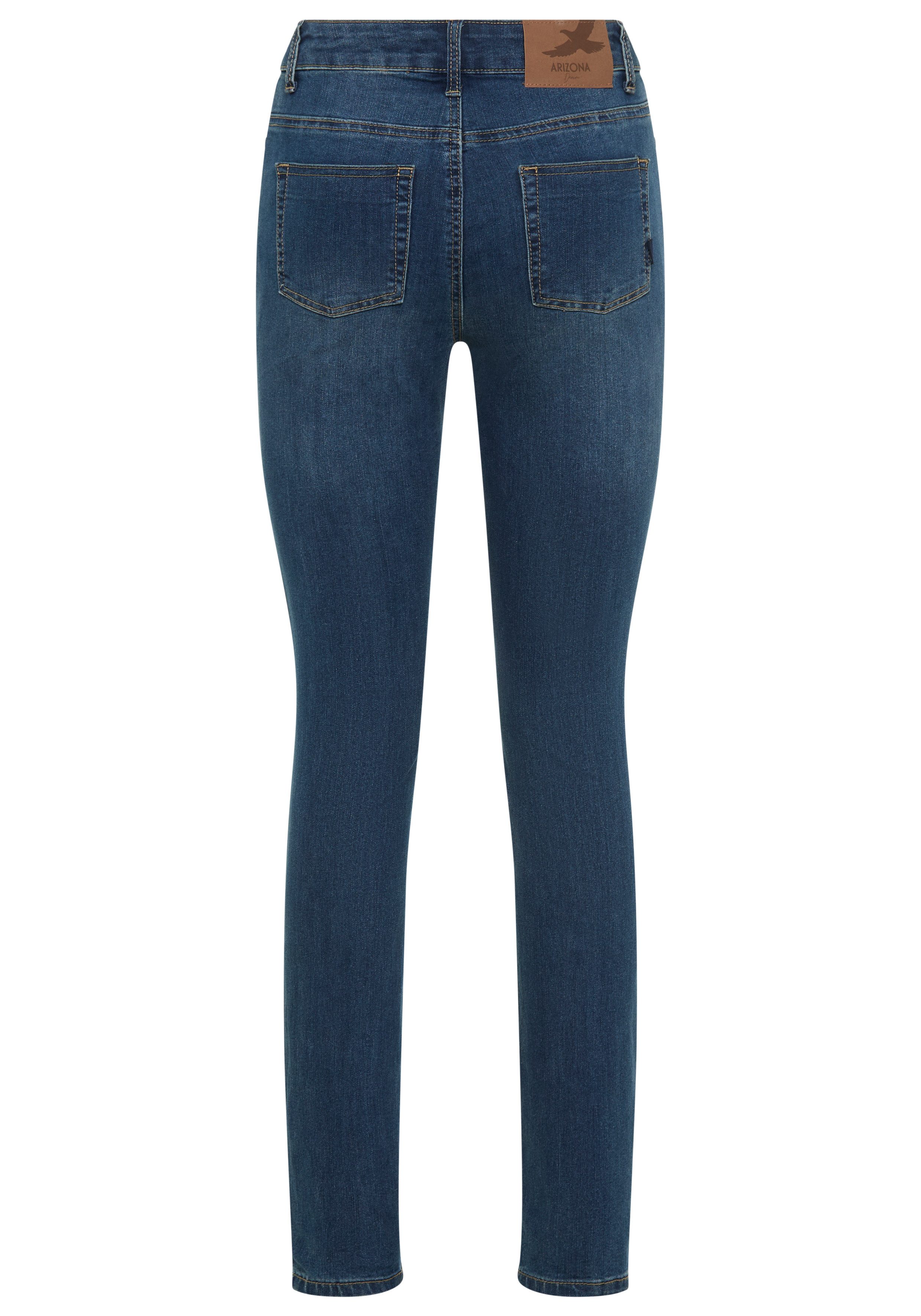Arizona Bootcut jeans Tailleband met zij-elastiek inzet hoge taille, bootcut, met stretch, klassieke 5-pocket-stijl