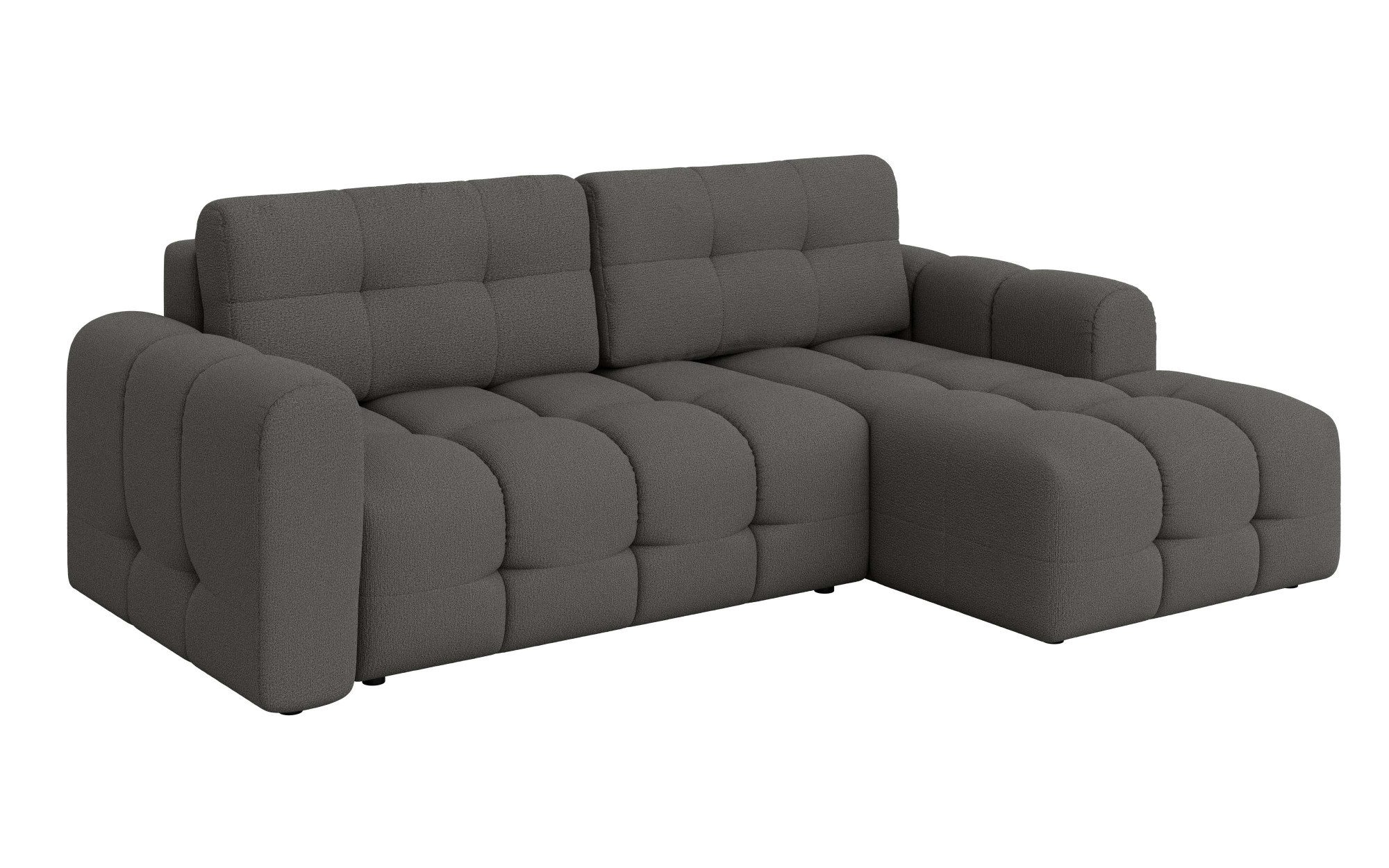 INOSIGN Hoekbank Manilla, optioneel met bedfunctie, B/D/H 265/170/91 cm L-vorm met recamiere rechts/links bestelbaar, golfondersteuning