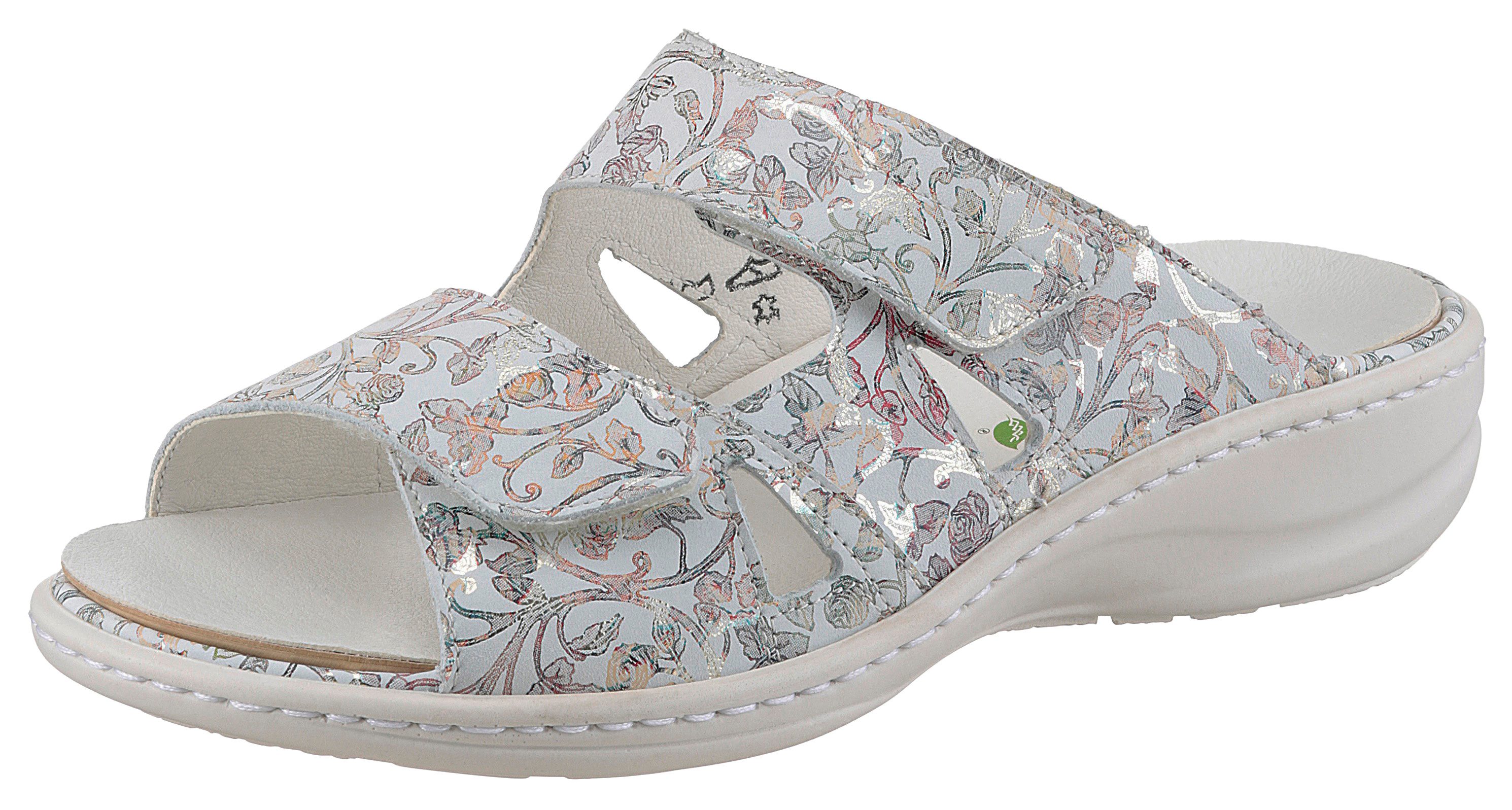 Waldläufer Slippers HERIA Zomerschoen, comfort schoen, pantoffel in breedte H, met klittenbandsluiting