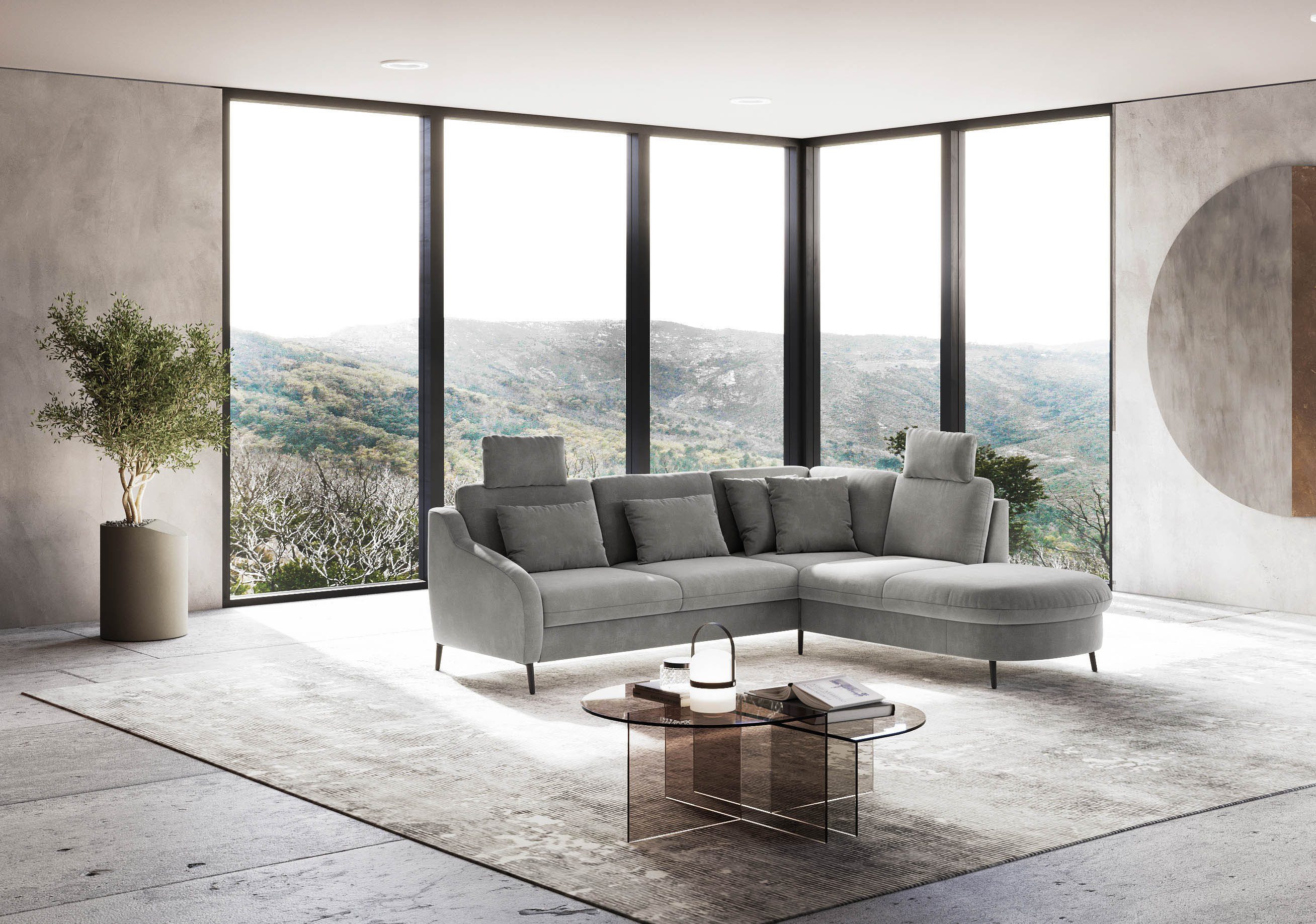 sit&more Hoekbank Soul L-vorm optioneel met bedfunctie en bedlade of lade