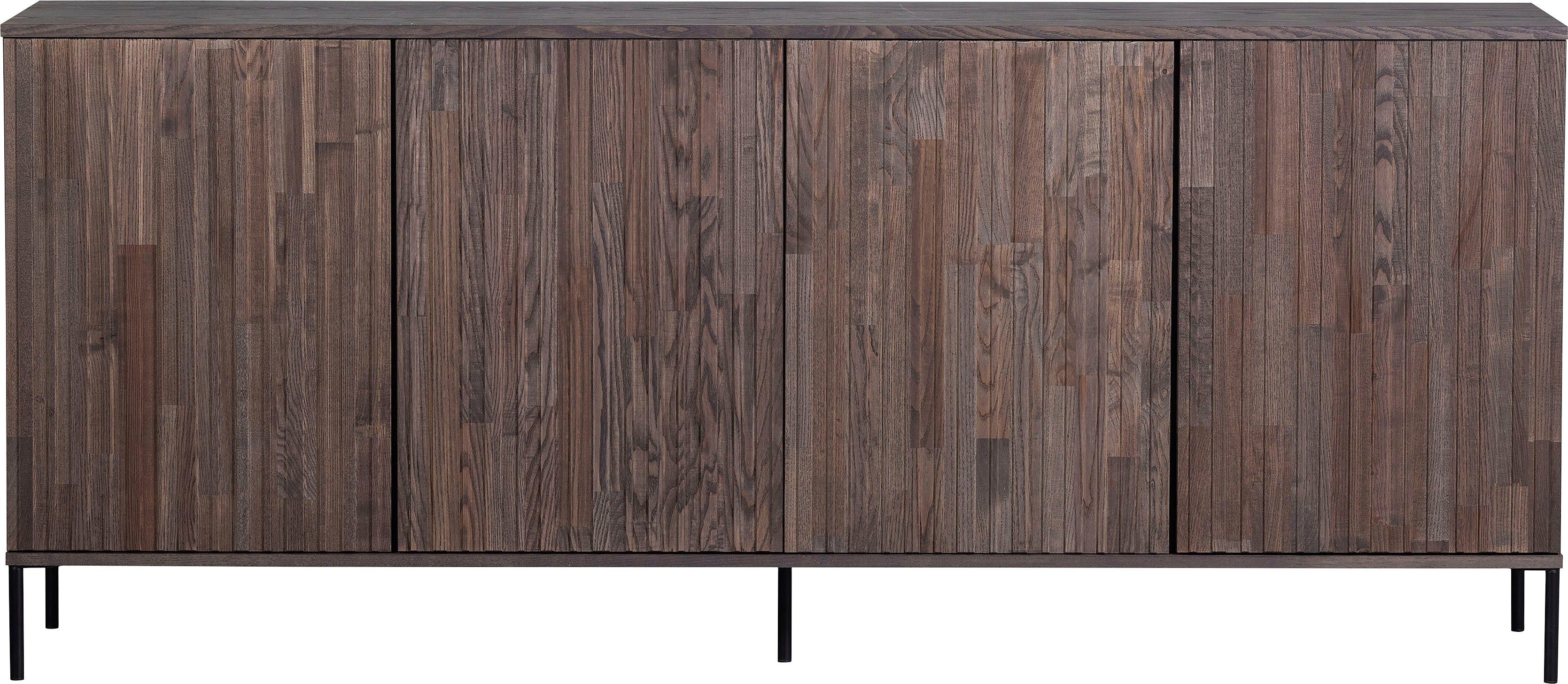 WOOOD Dressoir Gravu Commode, H 85 cm x B 200 cm x D 44 cm dressoirs bruin