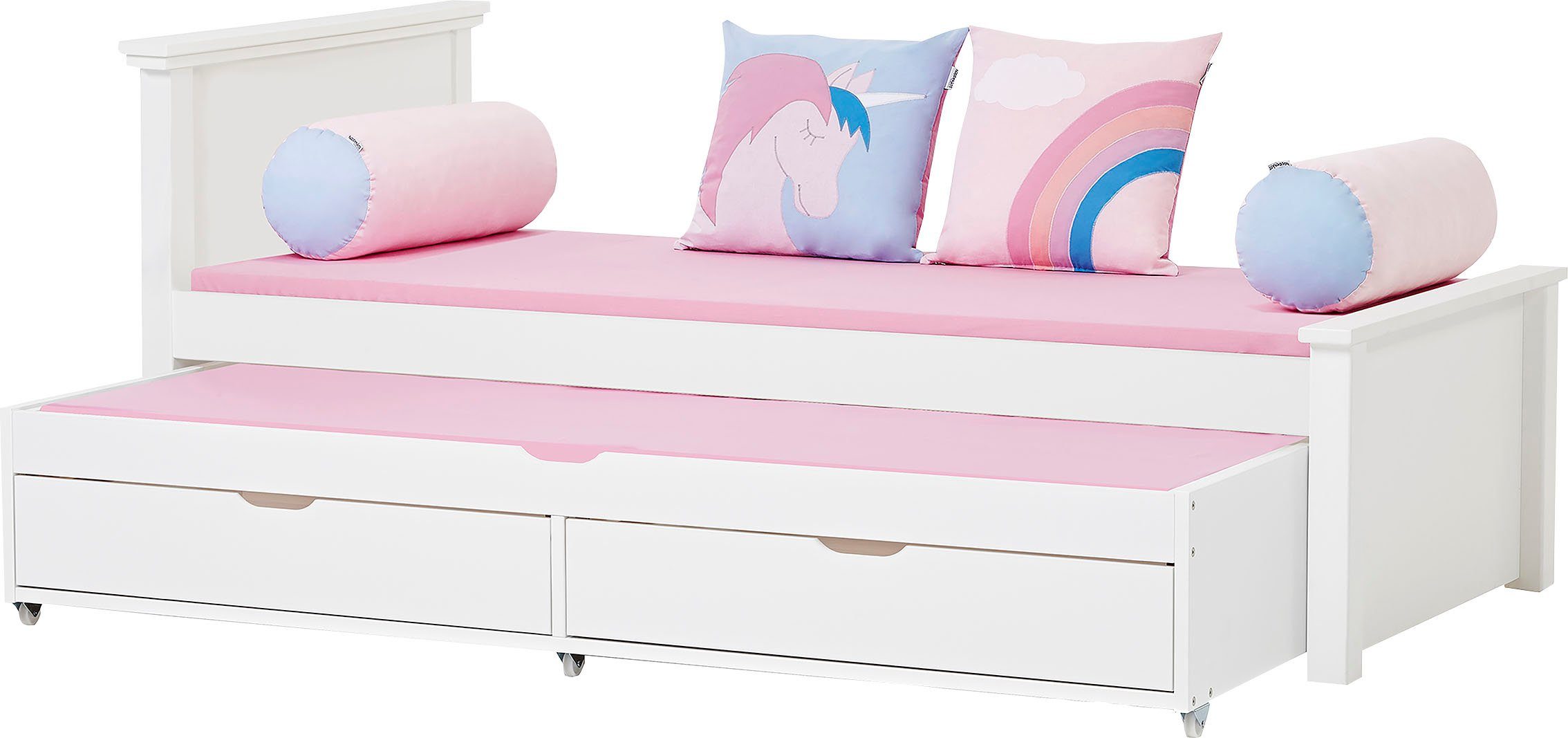 Hoppekids Kinderledikant Deluxe 90x200 + uittrekbaar logeerbed