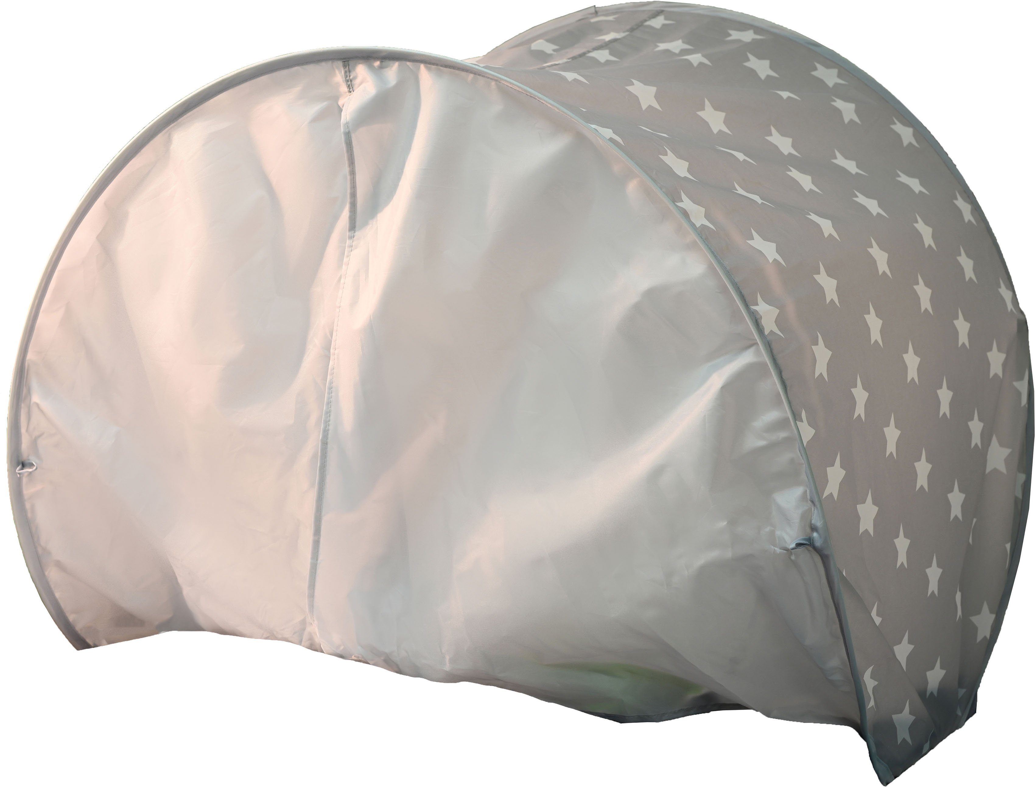 Knorrtoys® Bedtunnel Bedtent, Grey White Stars