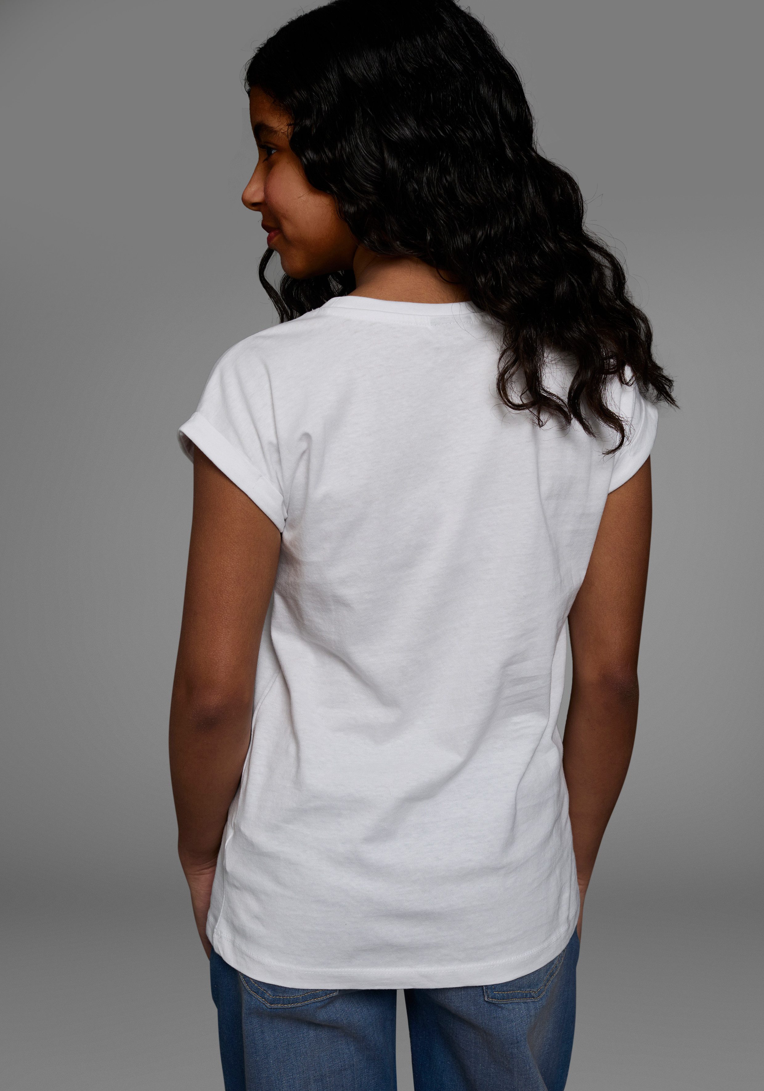 KIDSWORLD T-shirt Ja ik kan het ... Korte mouwen, comfortabele pasvorm, met coole statements