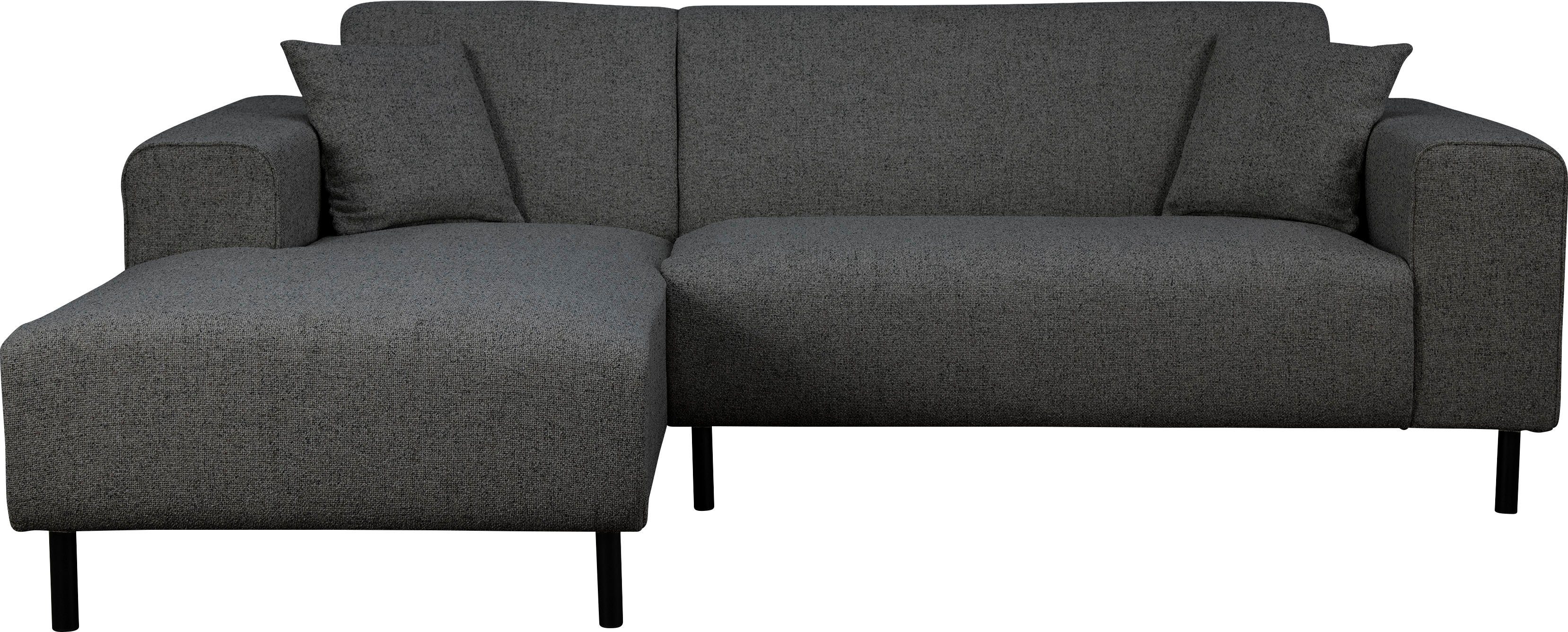Home affaire Hoekbank ARROS L-vorm met golfondersteuning, afmetingen B/D/H: 235/163/81 cm incl. sierkussens, met recamiere rechts/links bestelbaar, ook in cord