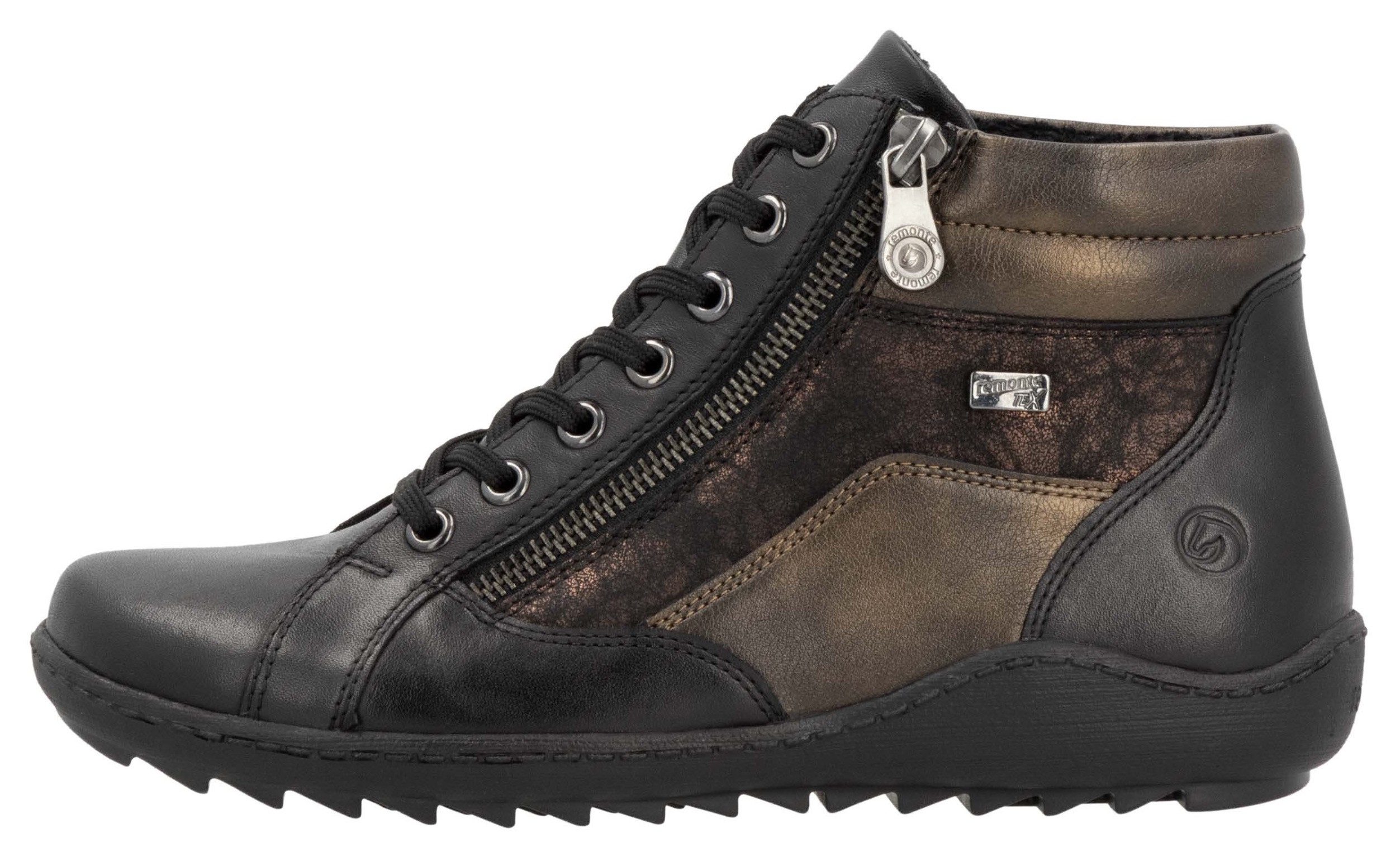 Remonte Veterschoenen flats, comfort schoen, veterschoen met tex-membraan