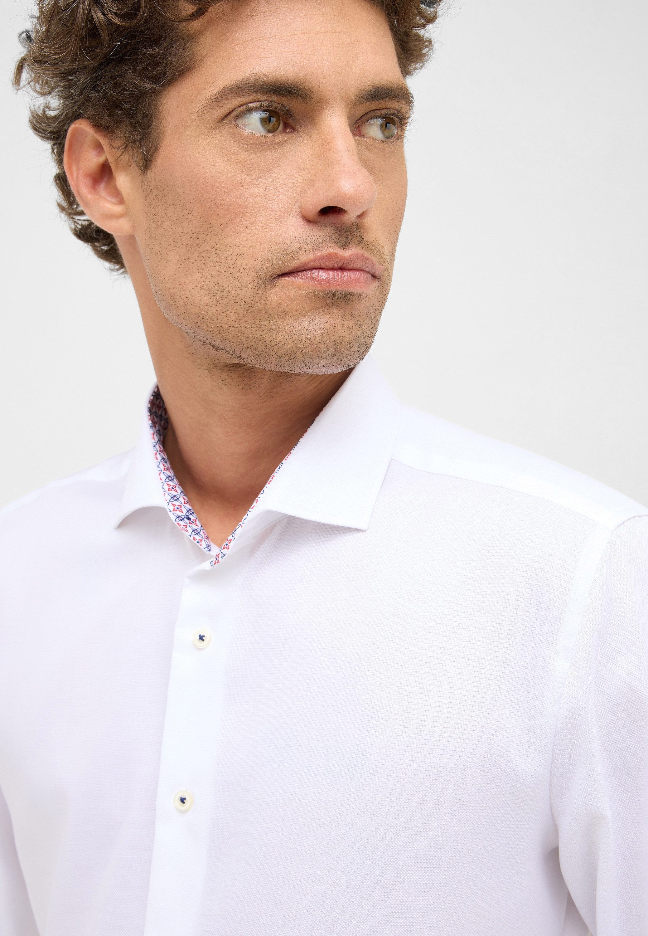 Eterna Overhemd met lange mouwen Slim fit EASY IRON (gemakkelijk te strijken)