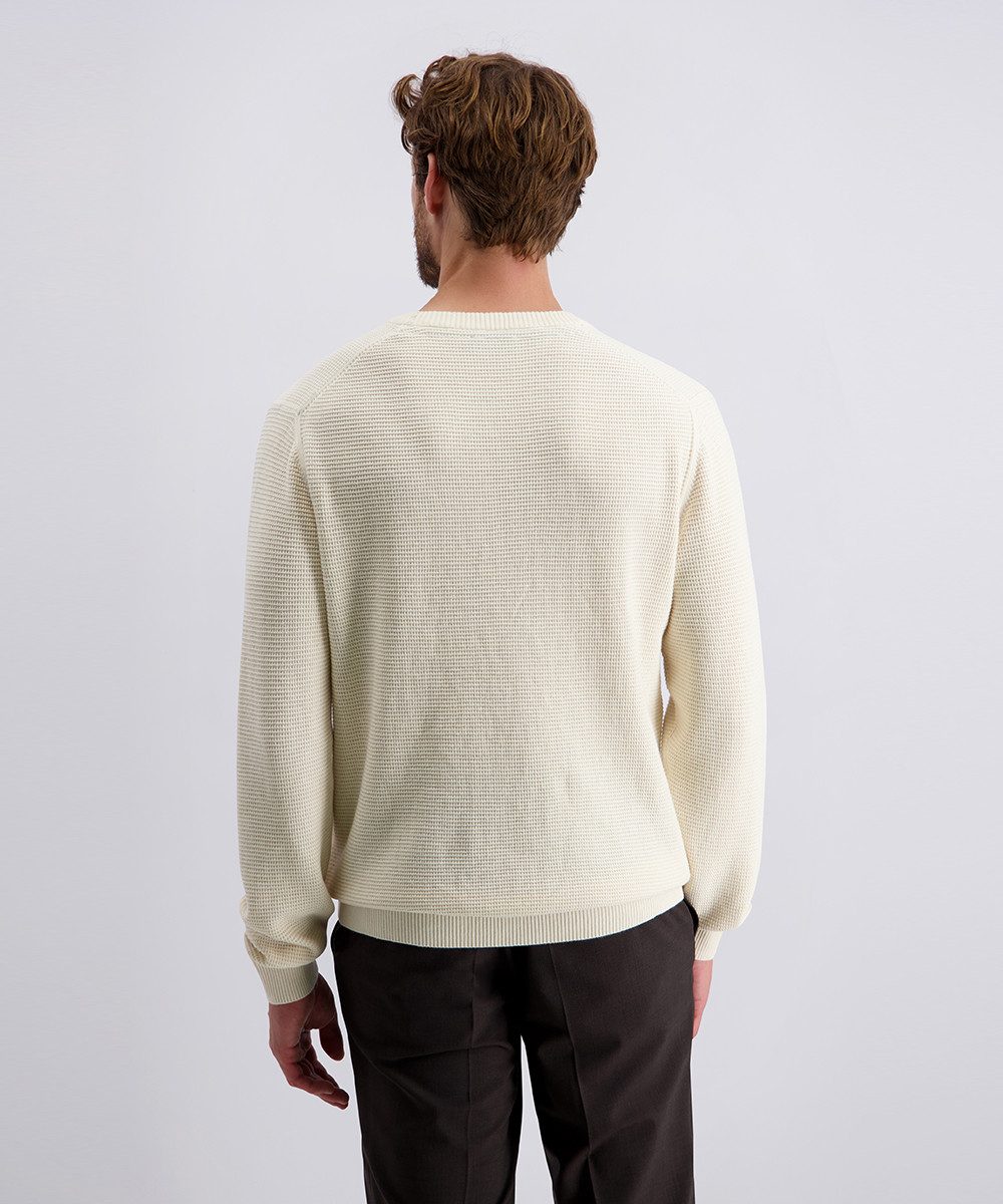 Pierre Cardin Trui met ronde hals met structuur