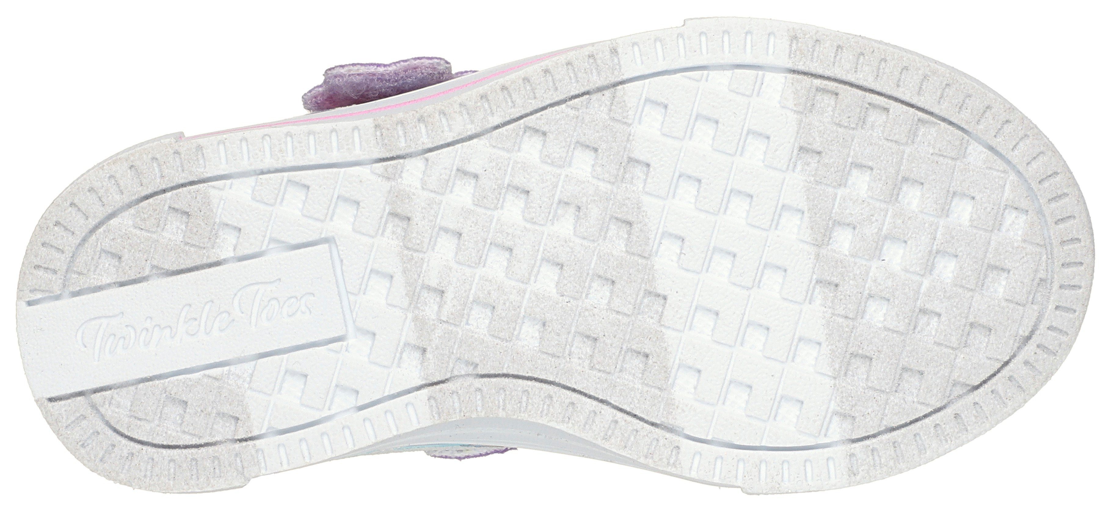 Skechers Babyschoentjes TWINKLE SPARKS - JUMPIN CLOUDS , blink,-klittenbandschoenmet nagels, maat sjabloon om te downloaden