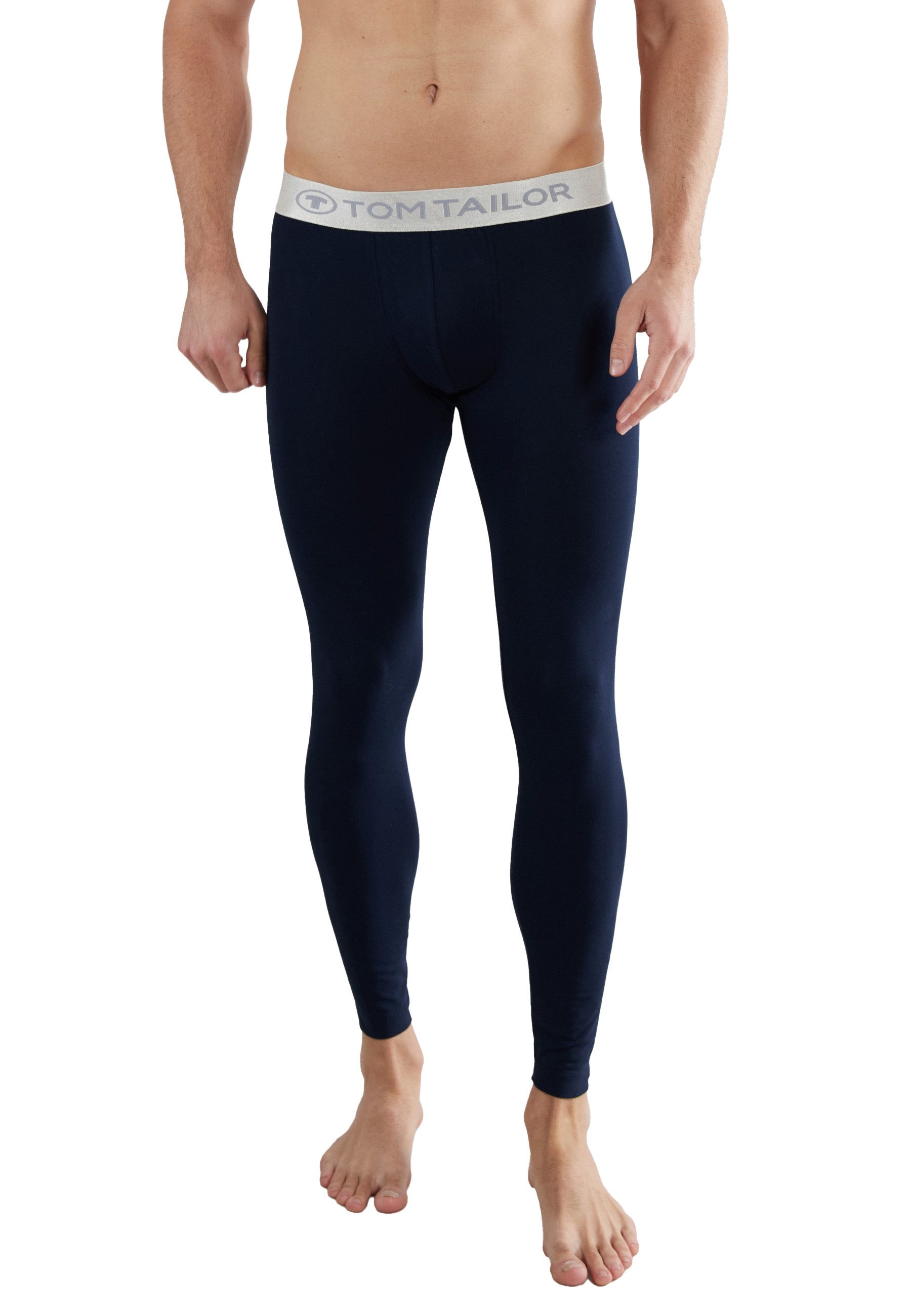 Tom Tailor Legging Logoband, strak, licht, elastisch, basic, comfortabel, katoenmix