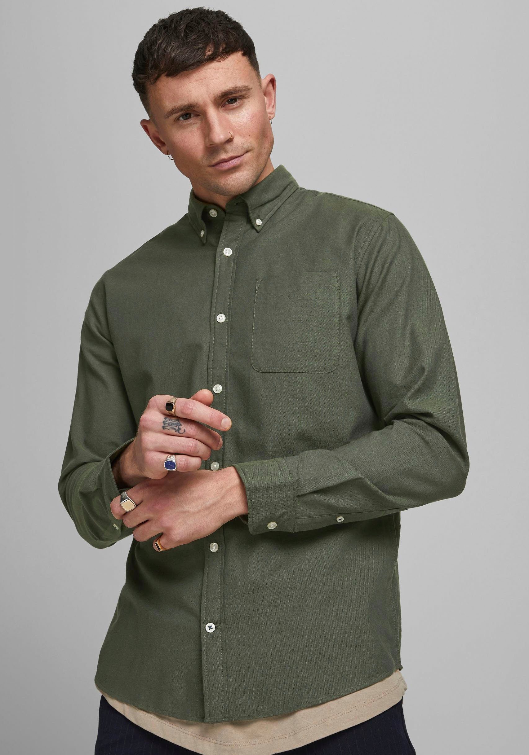 Jack & Jones Overhemd met lange mouwen OXFORD SHIRT