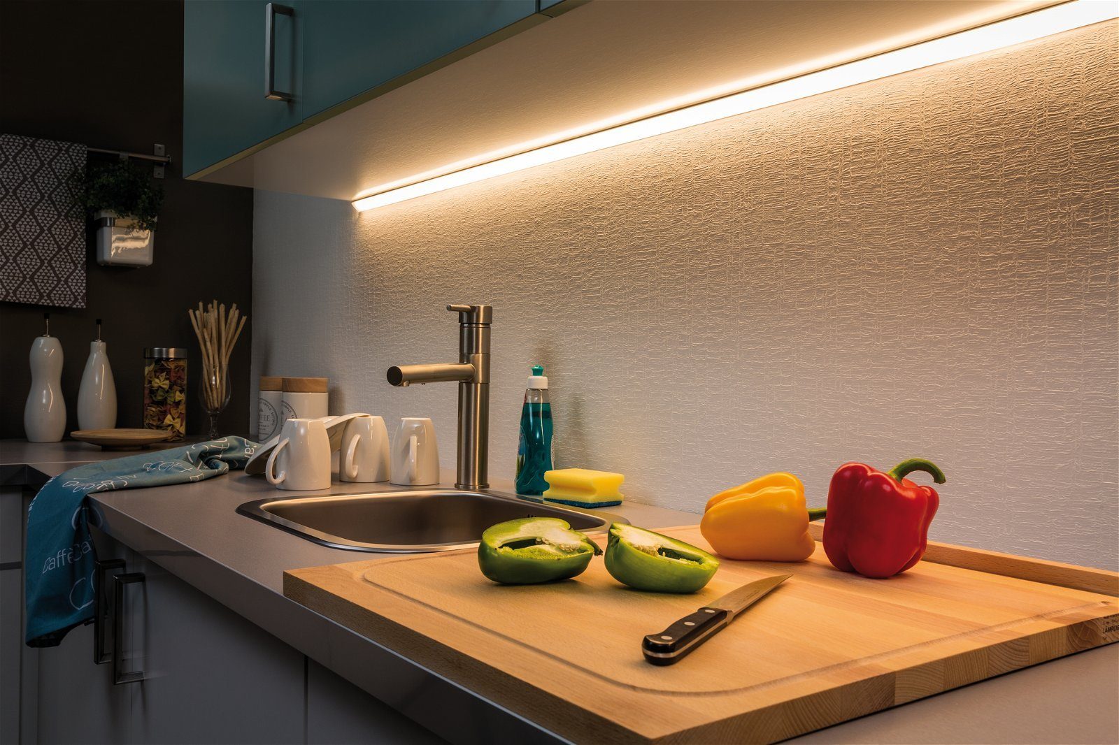 Paulmann Led-strepen MaxLED 500 Basisset 3m 18W 230/24V 36VA zilverkleur ongecoat (1 stuk)