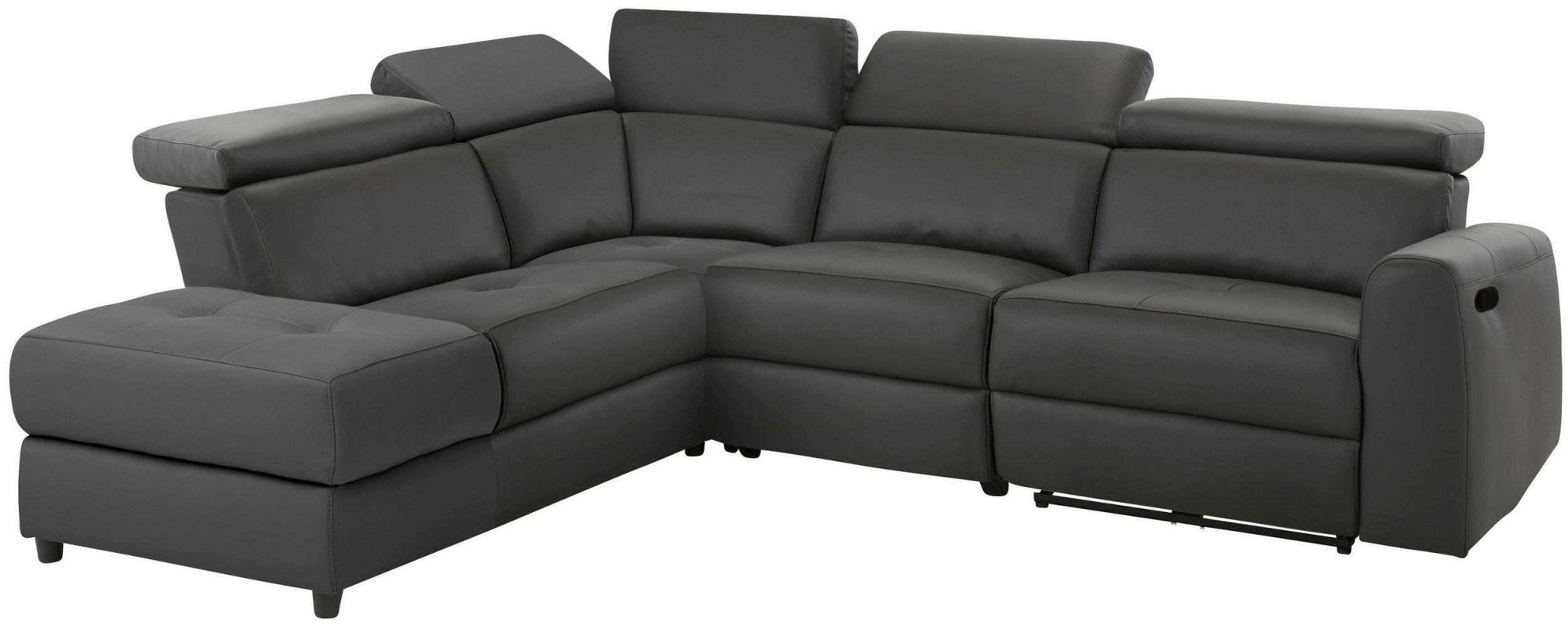 Home affaire Hoekbank Sentrano, L-vorm, 273 cm, man. of electr. relaxfunctie en usb/kopverstelling