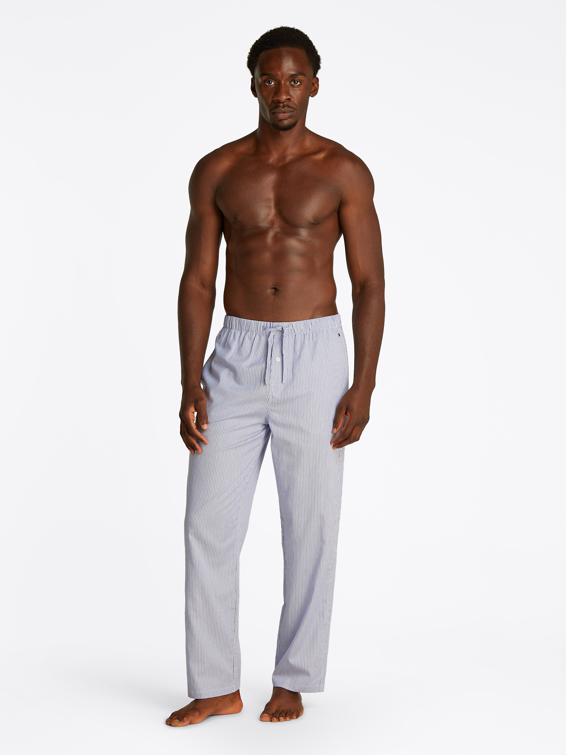 Tommy Hilfiger Underwear Pyjamabroek WOVEN PJ PANT PRINT met gestreept patroon (set, 2 stuks)