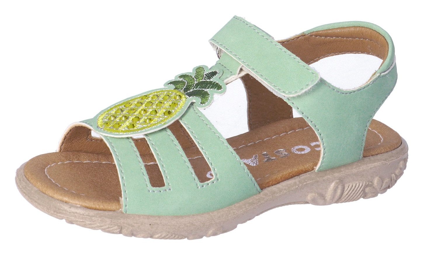 Ricosta Sandalen Clarissa WMS: midden , zomerschoen, sandaal, blokhak, met fonkelende steentjes