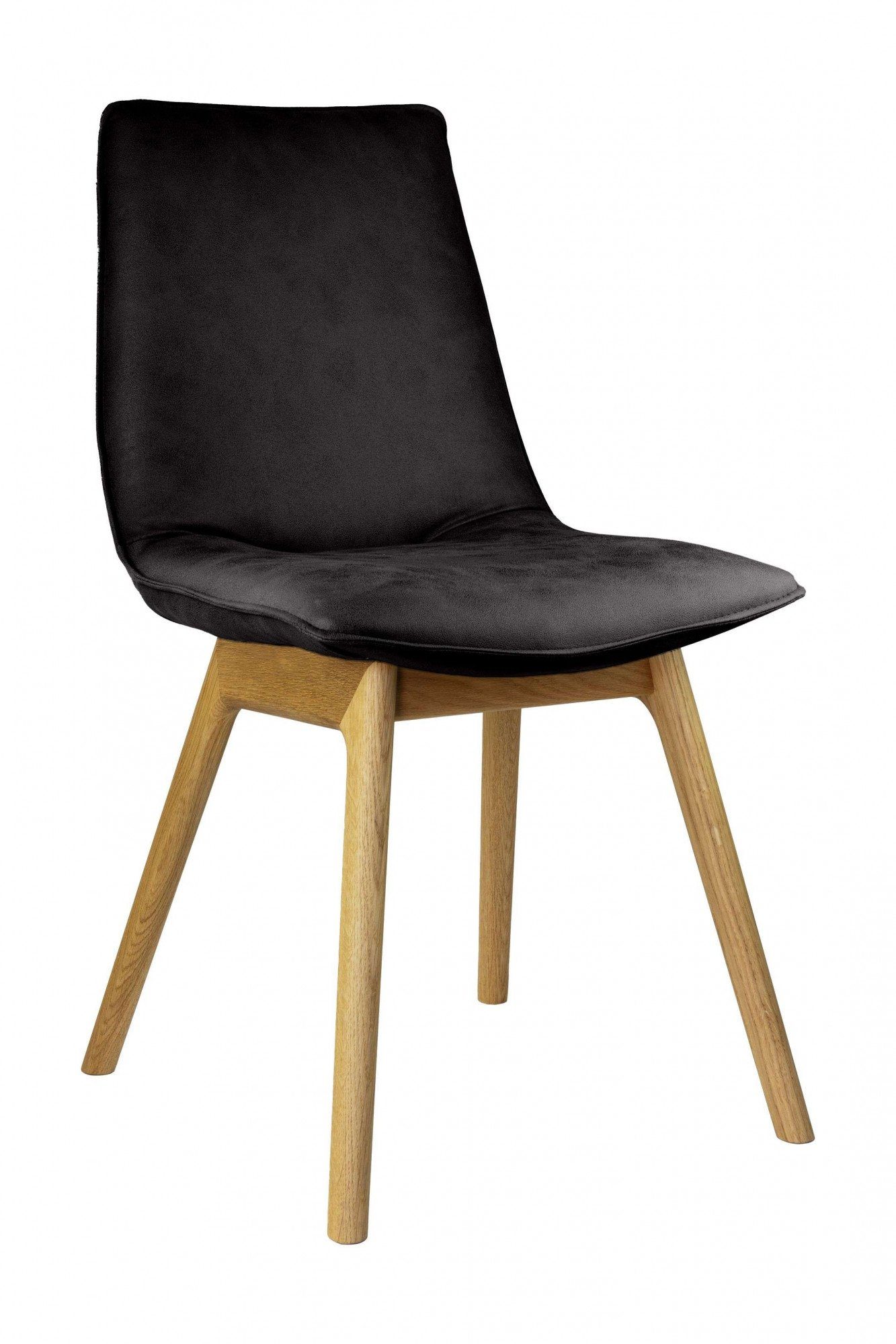 andas Eetkamerstoel Ramon met massief houten poten, verschillende stoffen (set, 2 stuks)