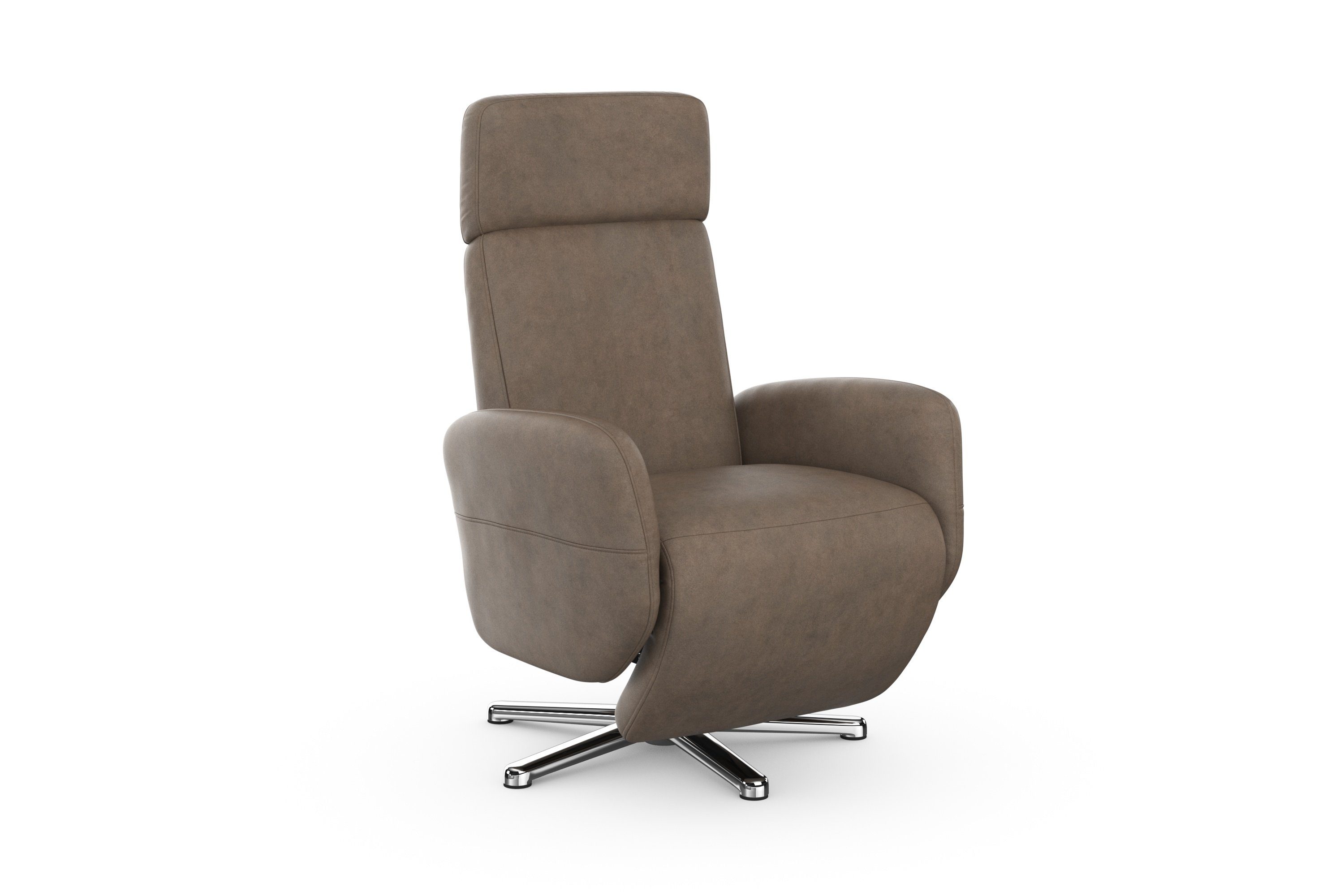 sit&more Relaxfauteuil Grenoble, incl. hoofdsteunverstelling en bekabelde afstandsbediening