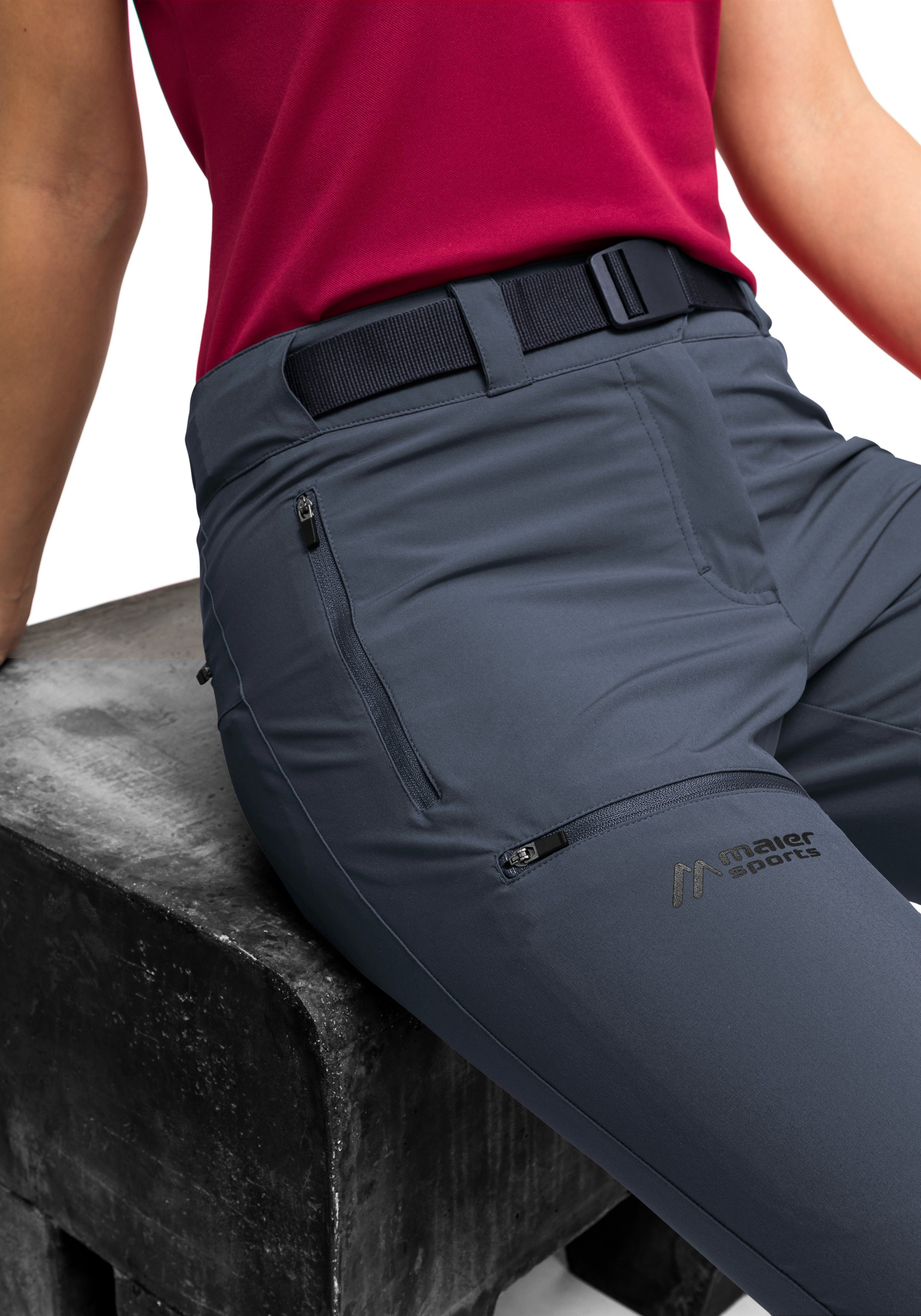 Maier Sports Functionele short Latit capri W Duurzame outdoorcapri met dryprotec technologie
