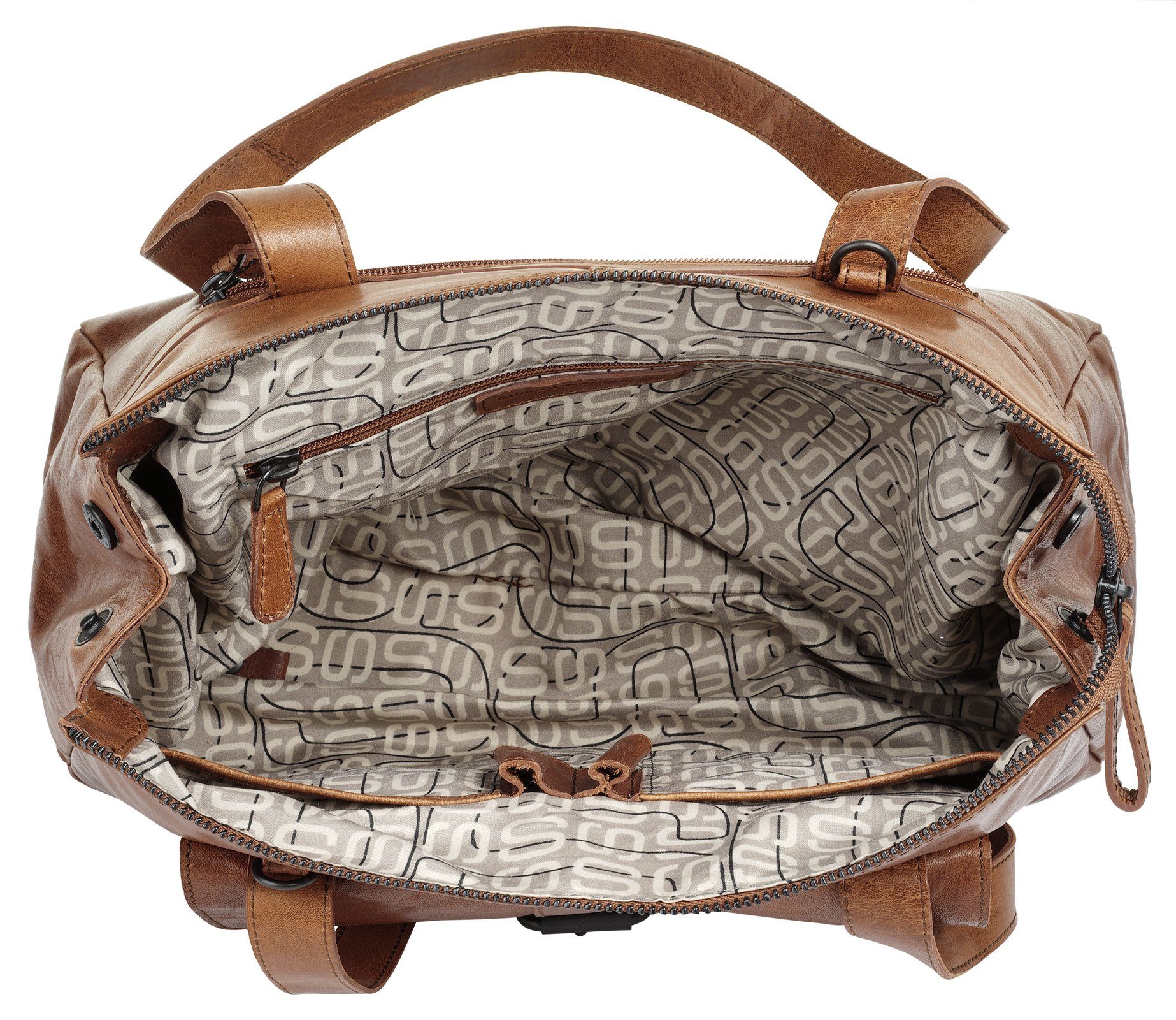 Spikes & Sparrow Tas echt leder
