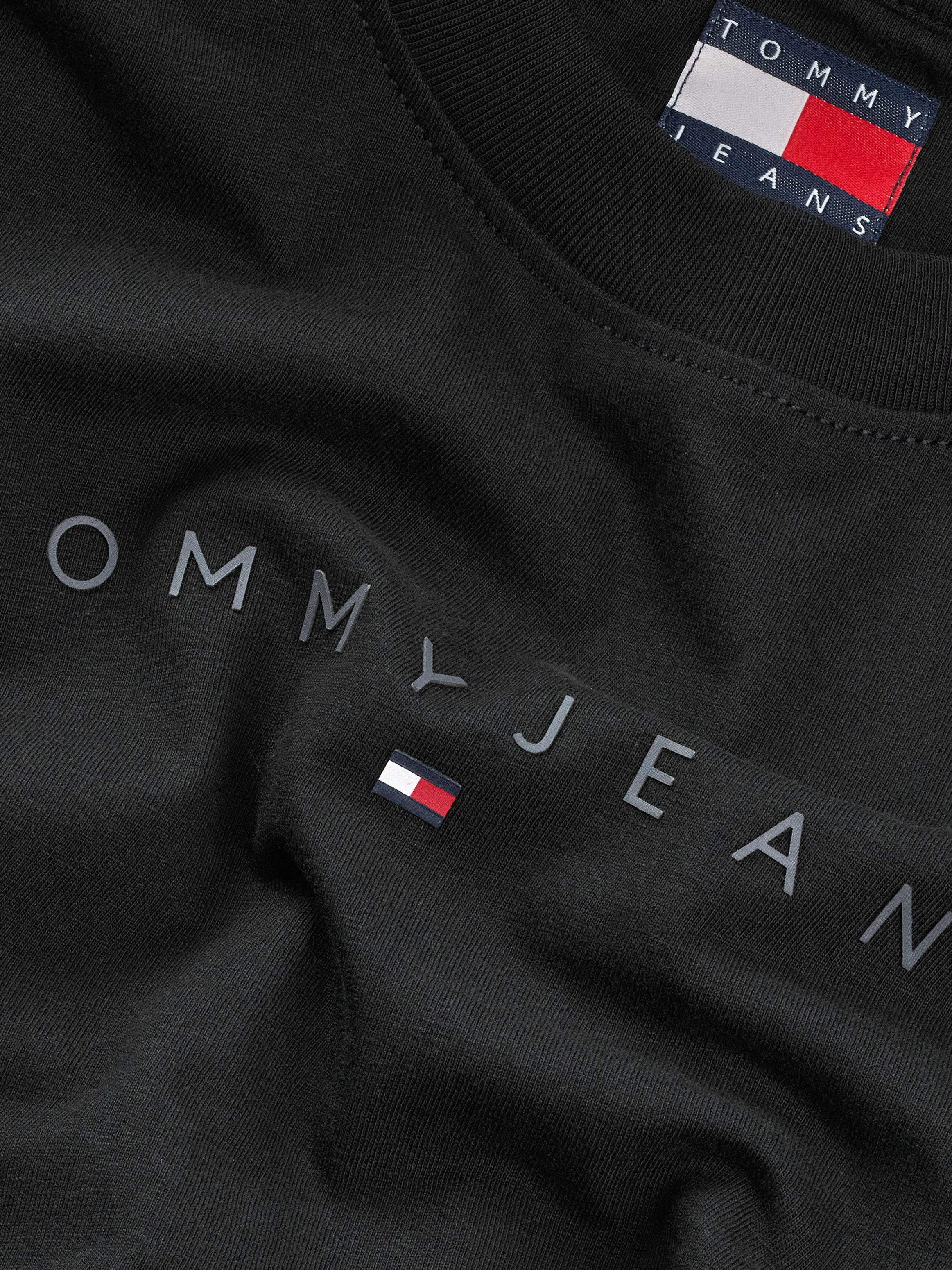 Tommy Jeans Curve T-shirt TJW SLIM TONAL LINEAR TEE EXT in grote maten, logo-print, figuuraccentuerend