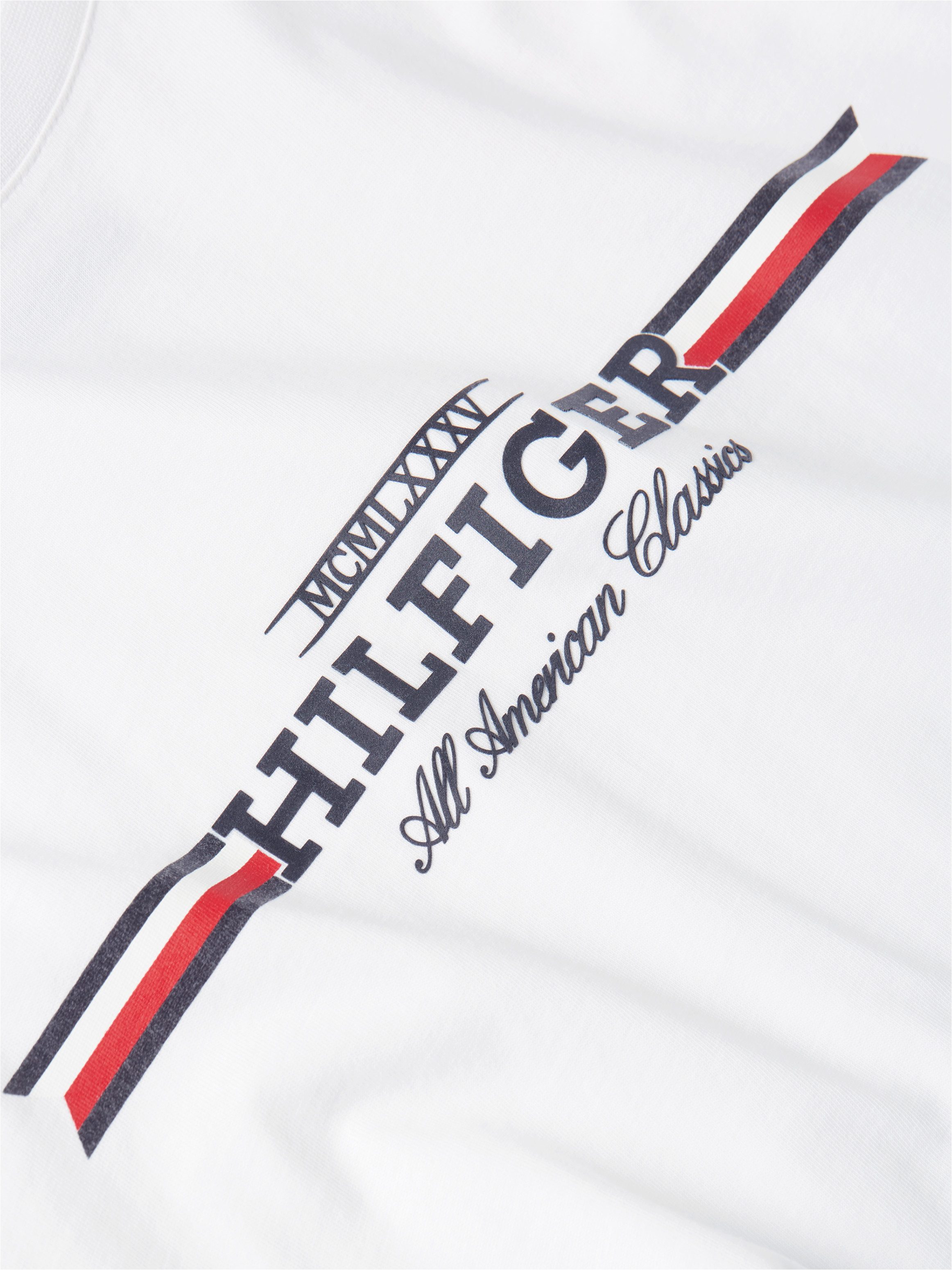 Tommy Hilfiger Shirt met ronde hals HILFIGER CHEST STRIPE TEE